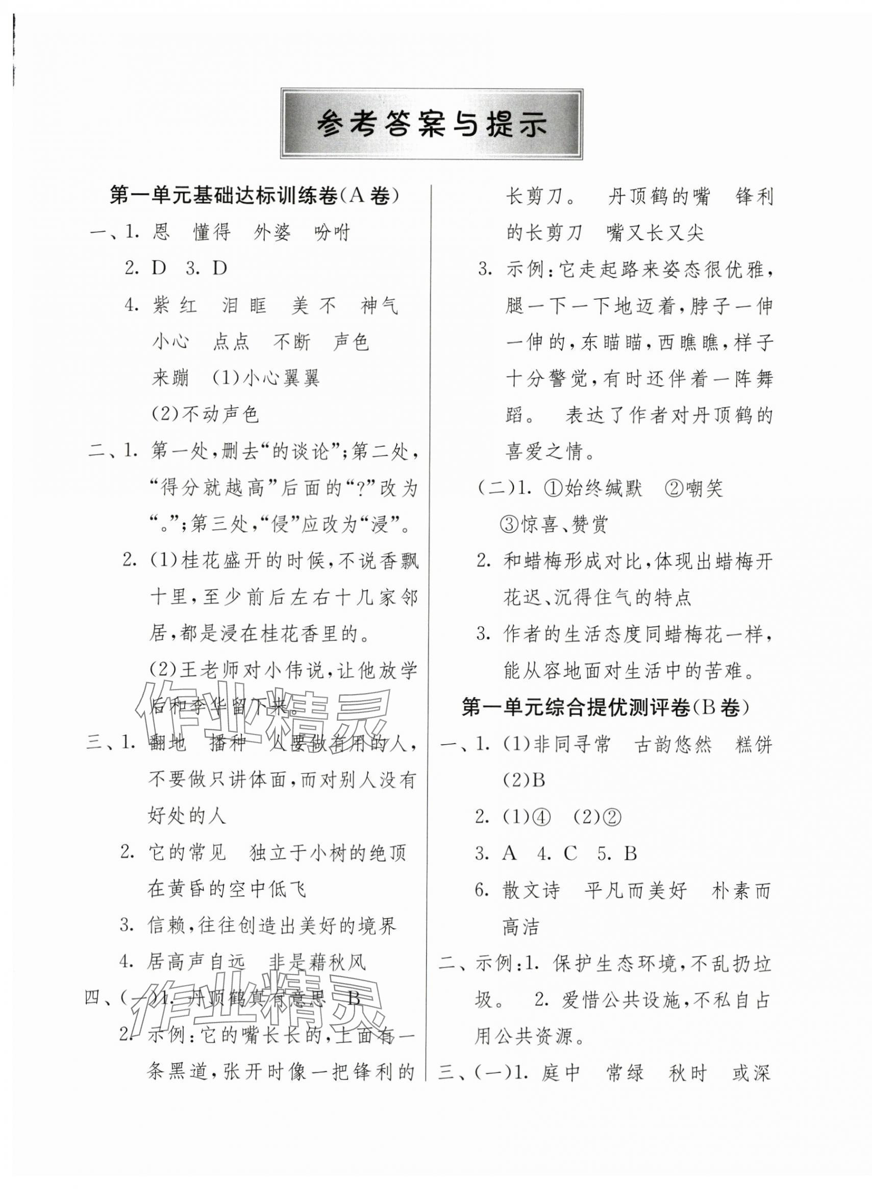 2024年提優(yōu)名卷五年級(jí)語(yǔ)文上冊(cè)人教版 第1頁(yè)