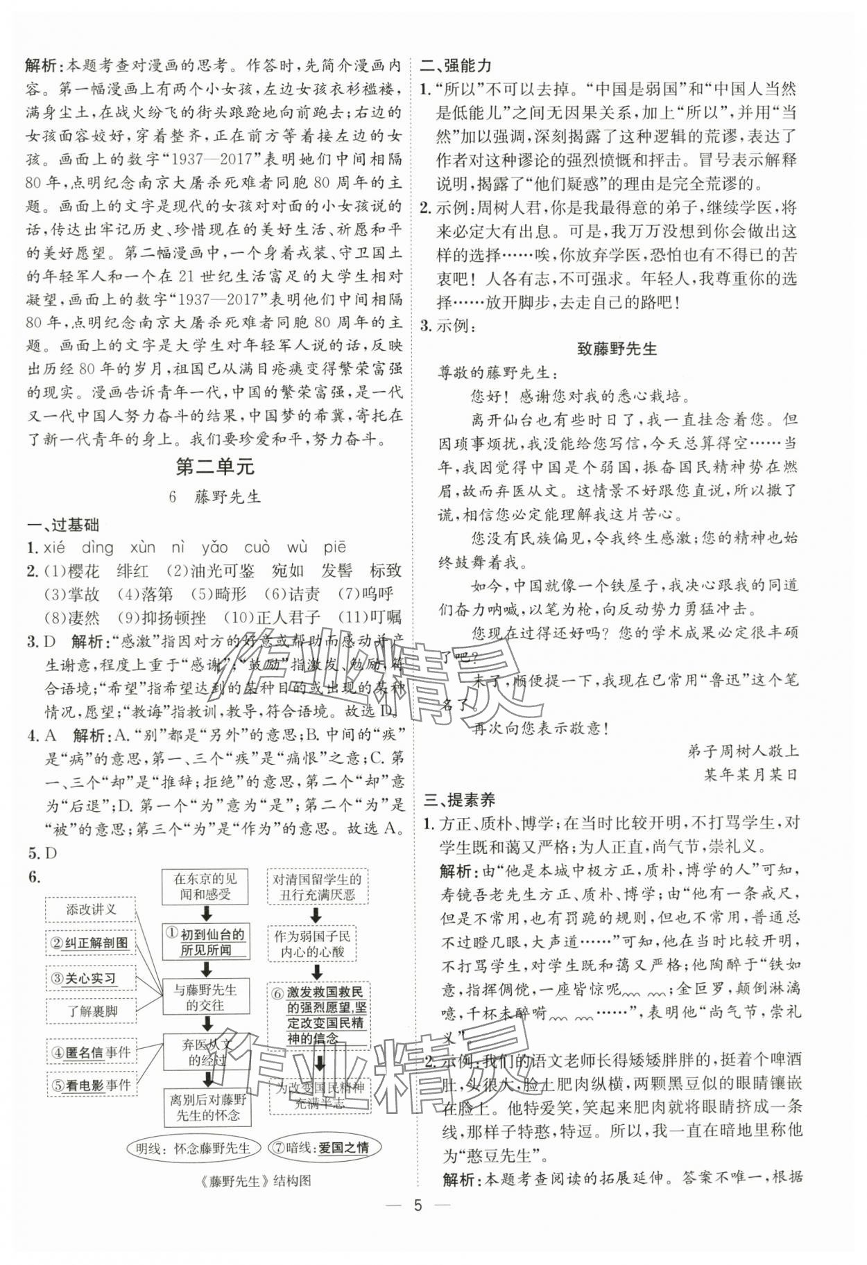 2024年考點專練八年級語文上冊人教版深圳專版 第5頁