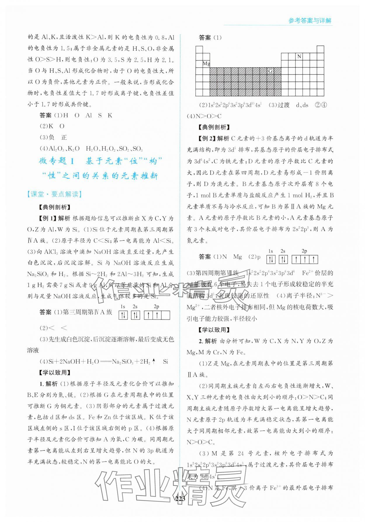 2024年高中同步測(cè)控全優(yōu)設(shè)計(jì)優(yōu)佳學(xué)案化學(xué)選擇性必修2人教版 參考答案第9頁(yè)