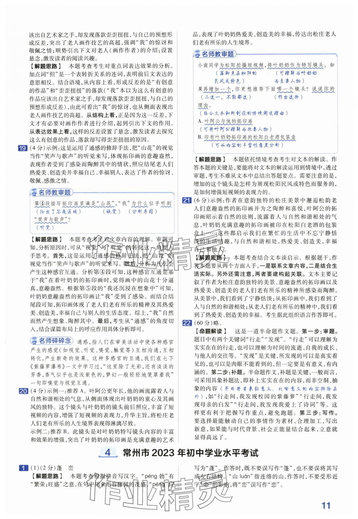 2024年金考卷45套匯編中考語文江蘇專版 第11頁