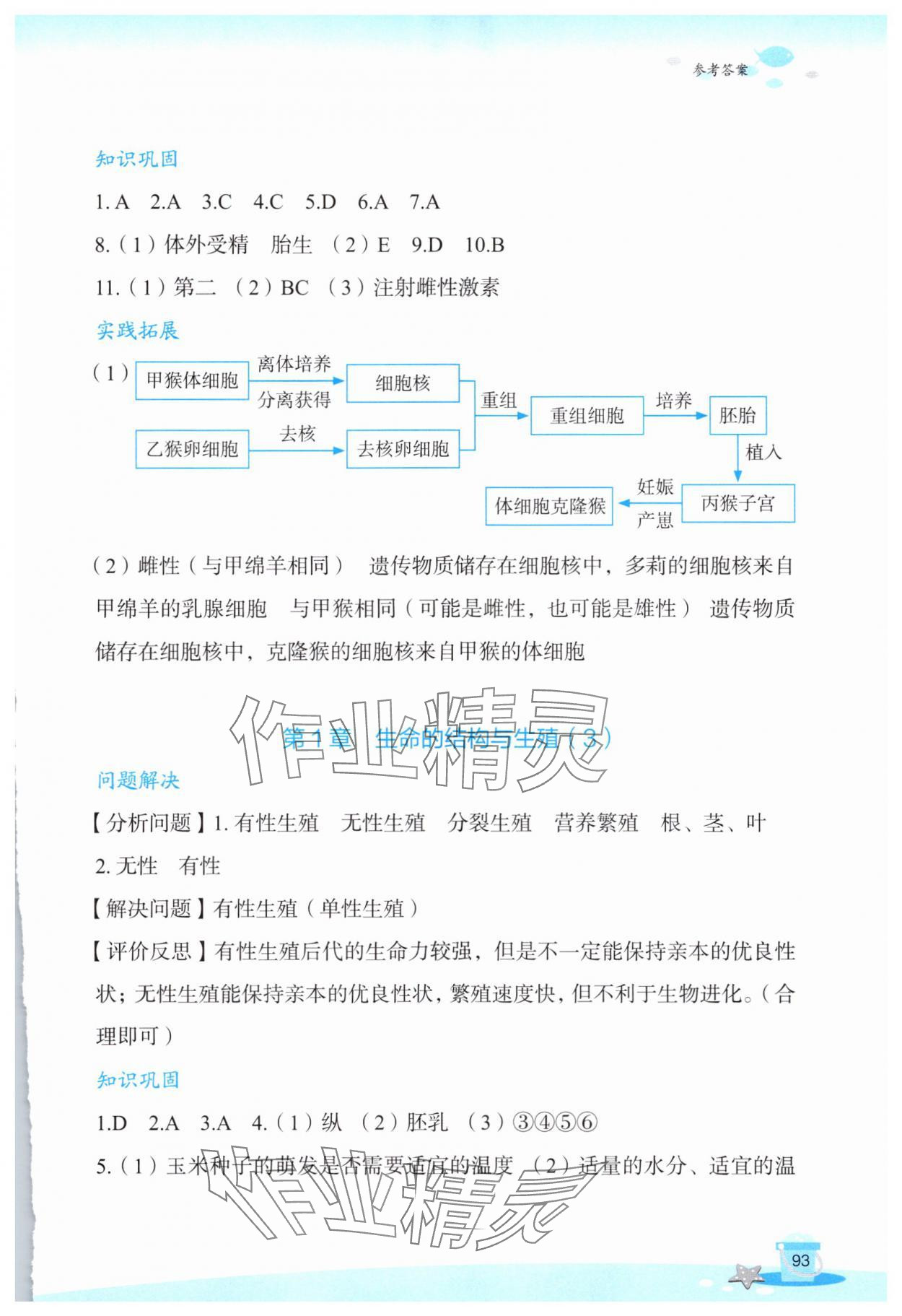 2025年玩轉(zhuǎn)全課程七年級科學(xué) 參考答案第2頁