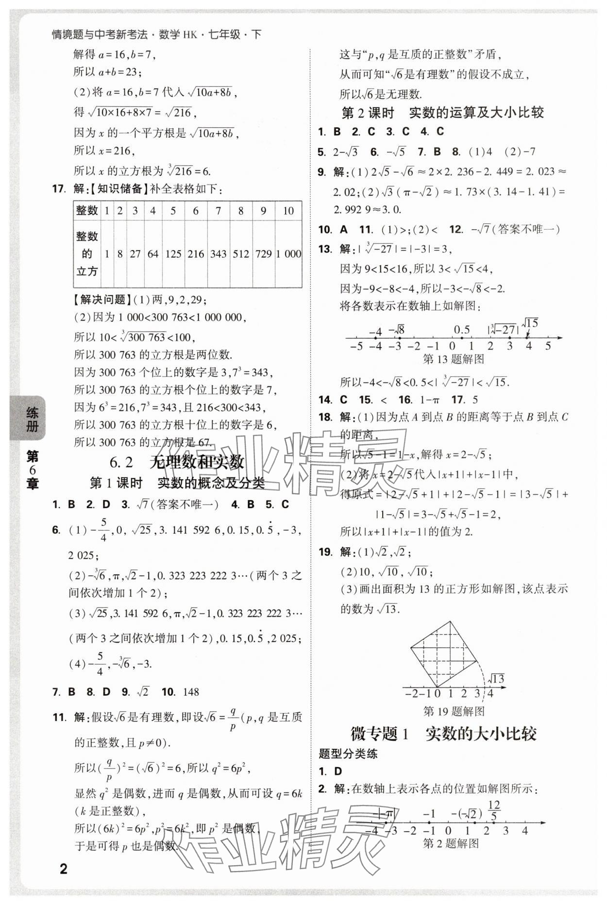 2025年萬(wàn)唯中考情境題七年級(jí)數(shù)學(xué)下冊(cè)滬科版 第2頁(yè)
