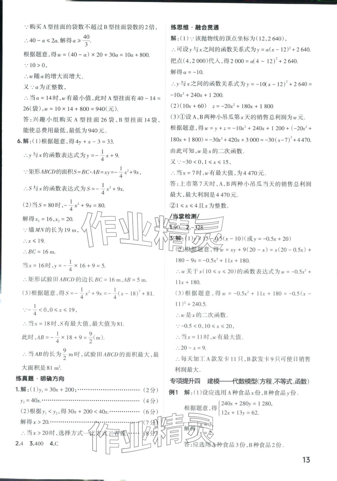 2026年晋一中考精准提分数学山西专版&nbsp;第13页