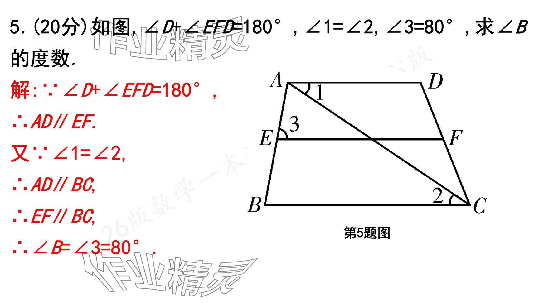 2025年一本通武漢出版社七年級數(shù)學(xué)下冊北師大版核心版 參考答案第81頁