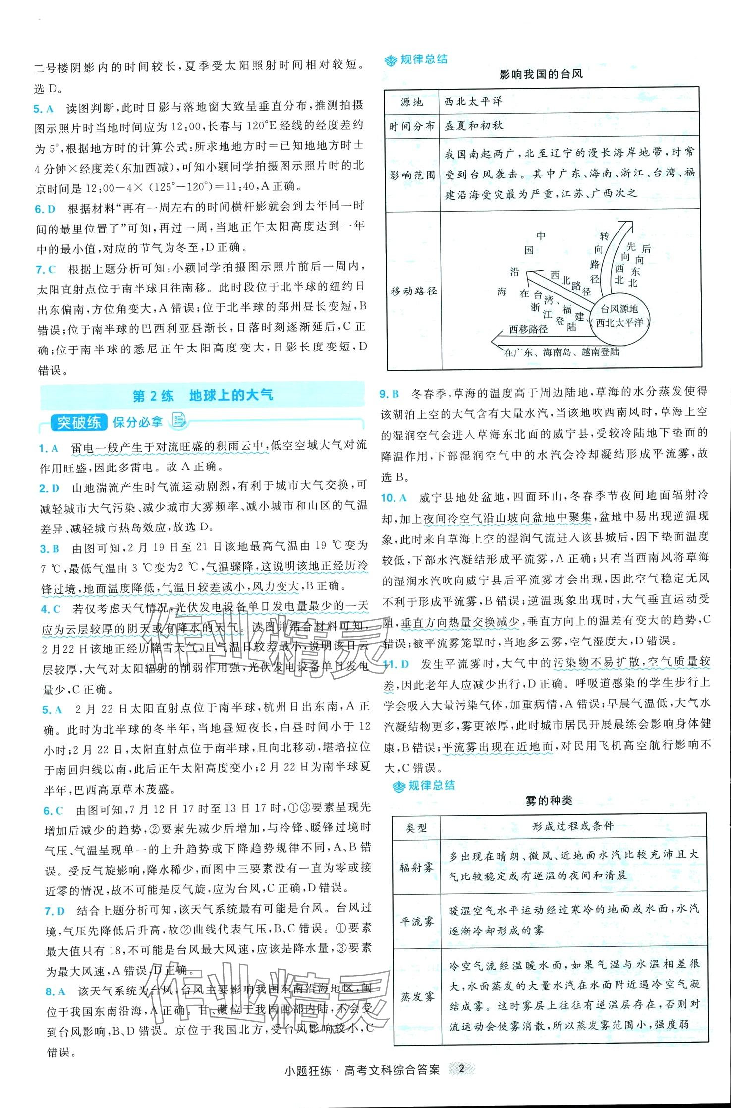 2024年小題狂練高中文綜全一冊通用版 第4頁