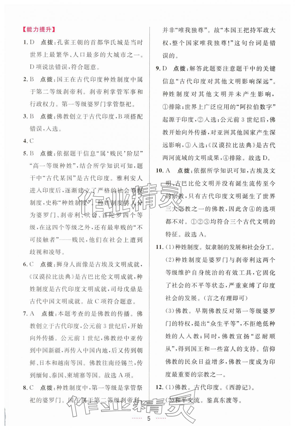 2025年三维数字课堂九年级世界历史上册人教版 第5页