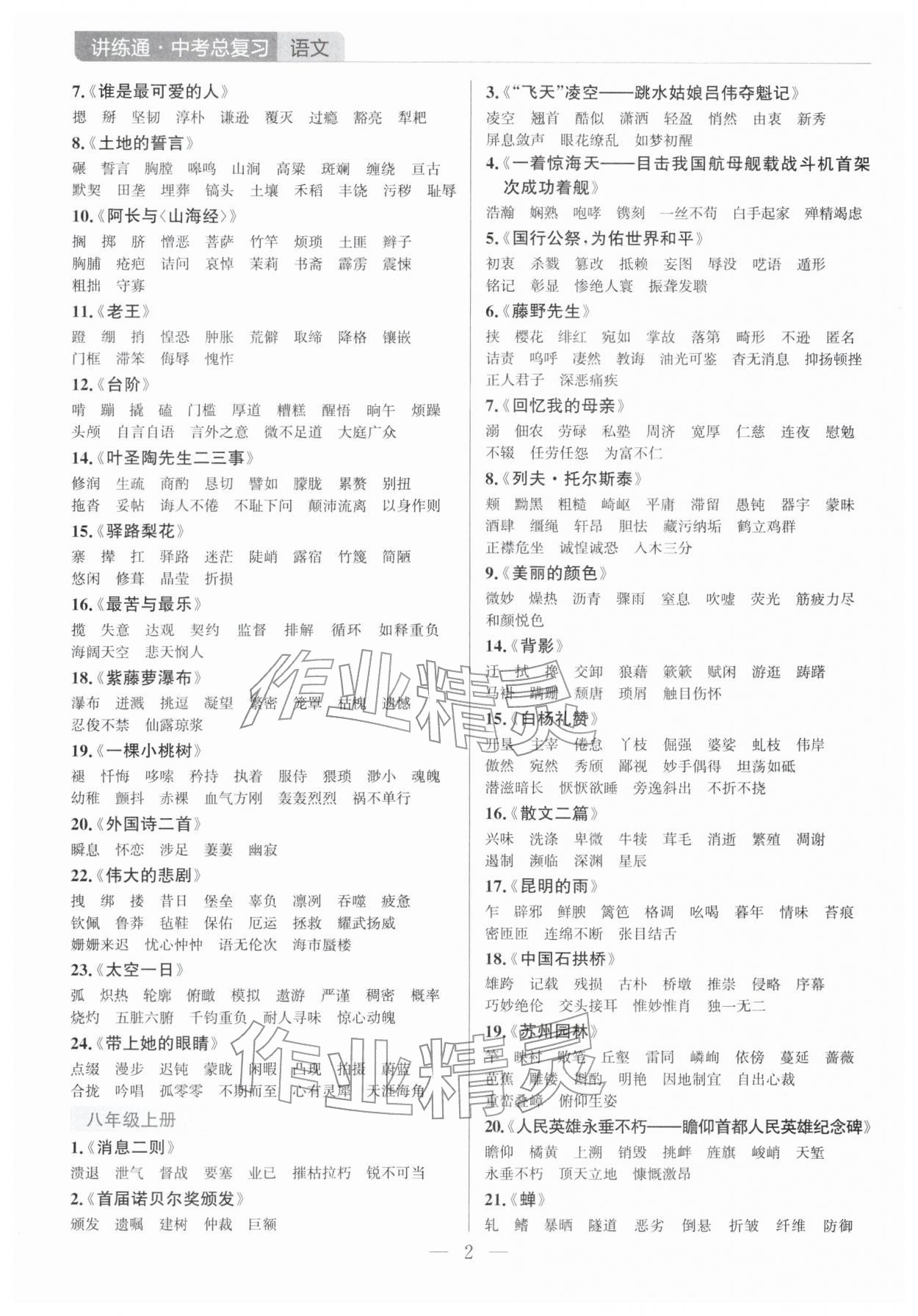2026年广东名师讲练通中考总复习语文深圳专版&nbsp;第2页