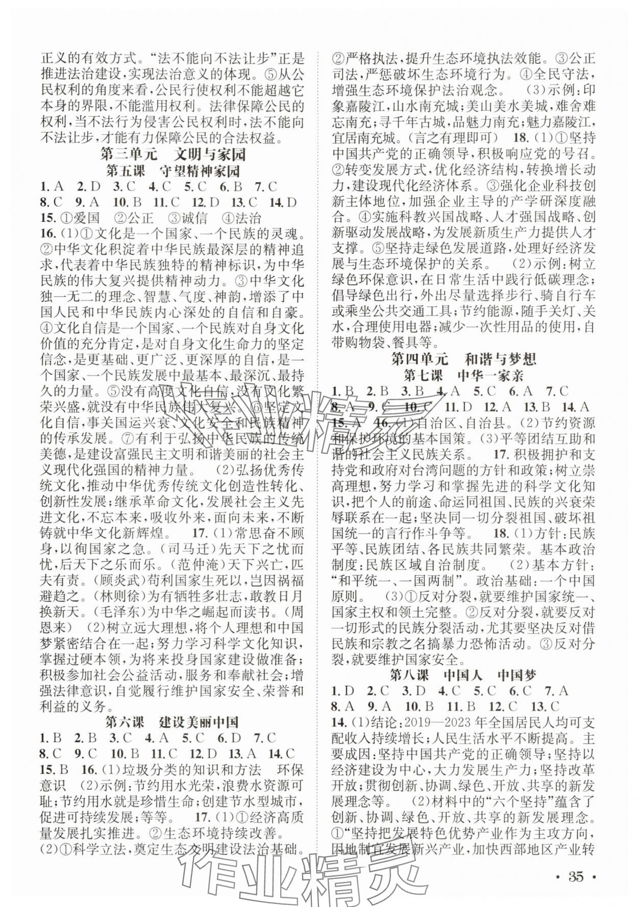 2025年直通中考道德與法治南方出版社 第3頁