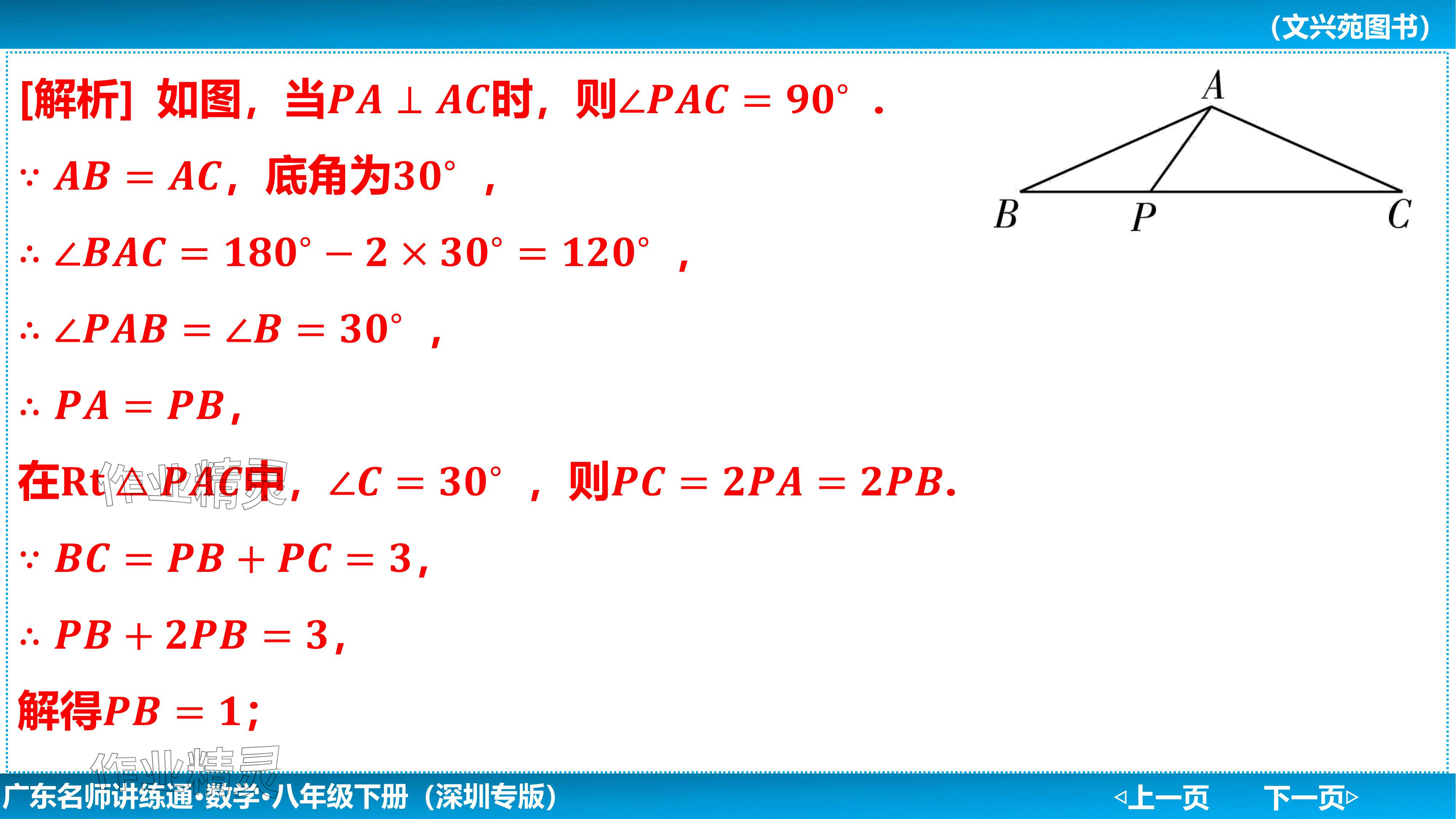 2024年廣東名師講練通八年級數學下冊北師大版深圳專版基礎版 參考答案第8頁