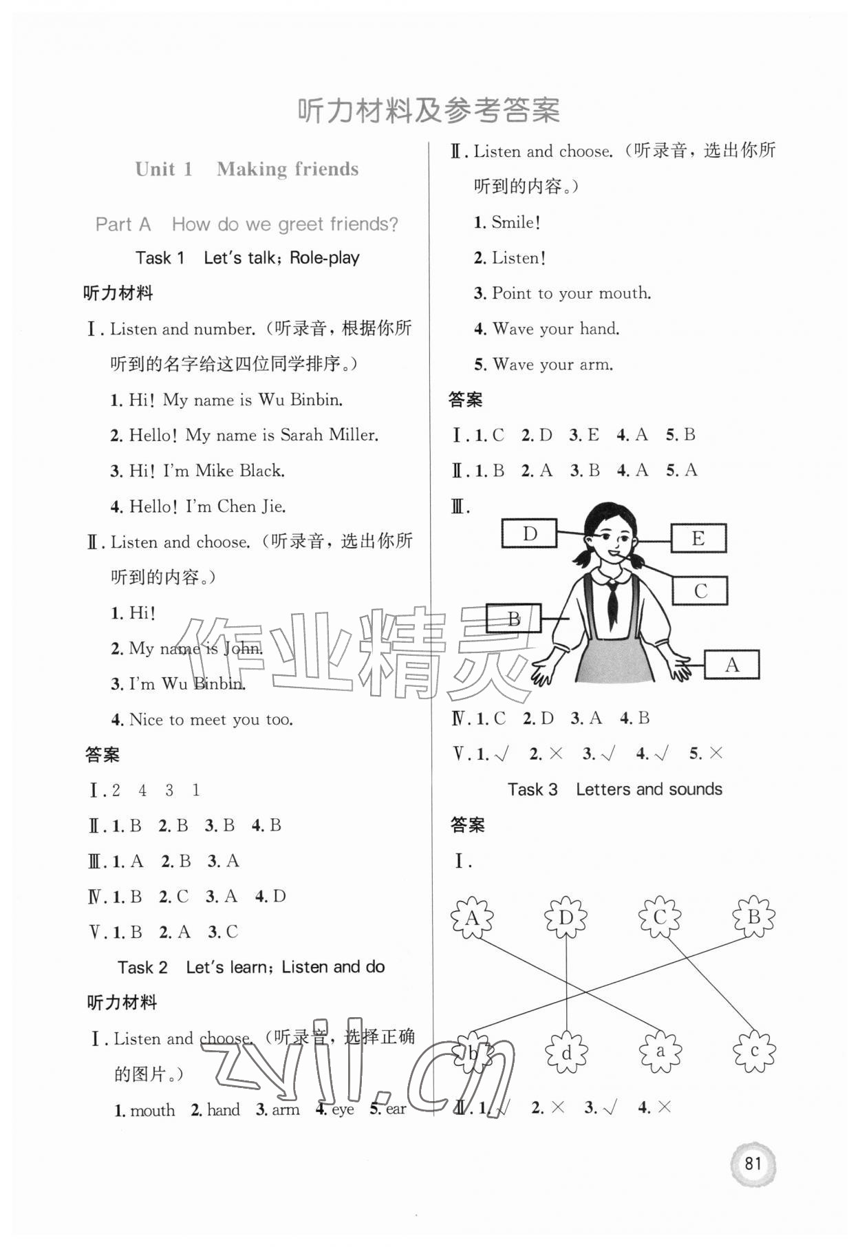 2026年同步测控优化设计三年级英语上册人教版精练版&nbsp;第1页