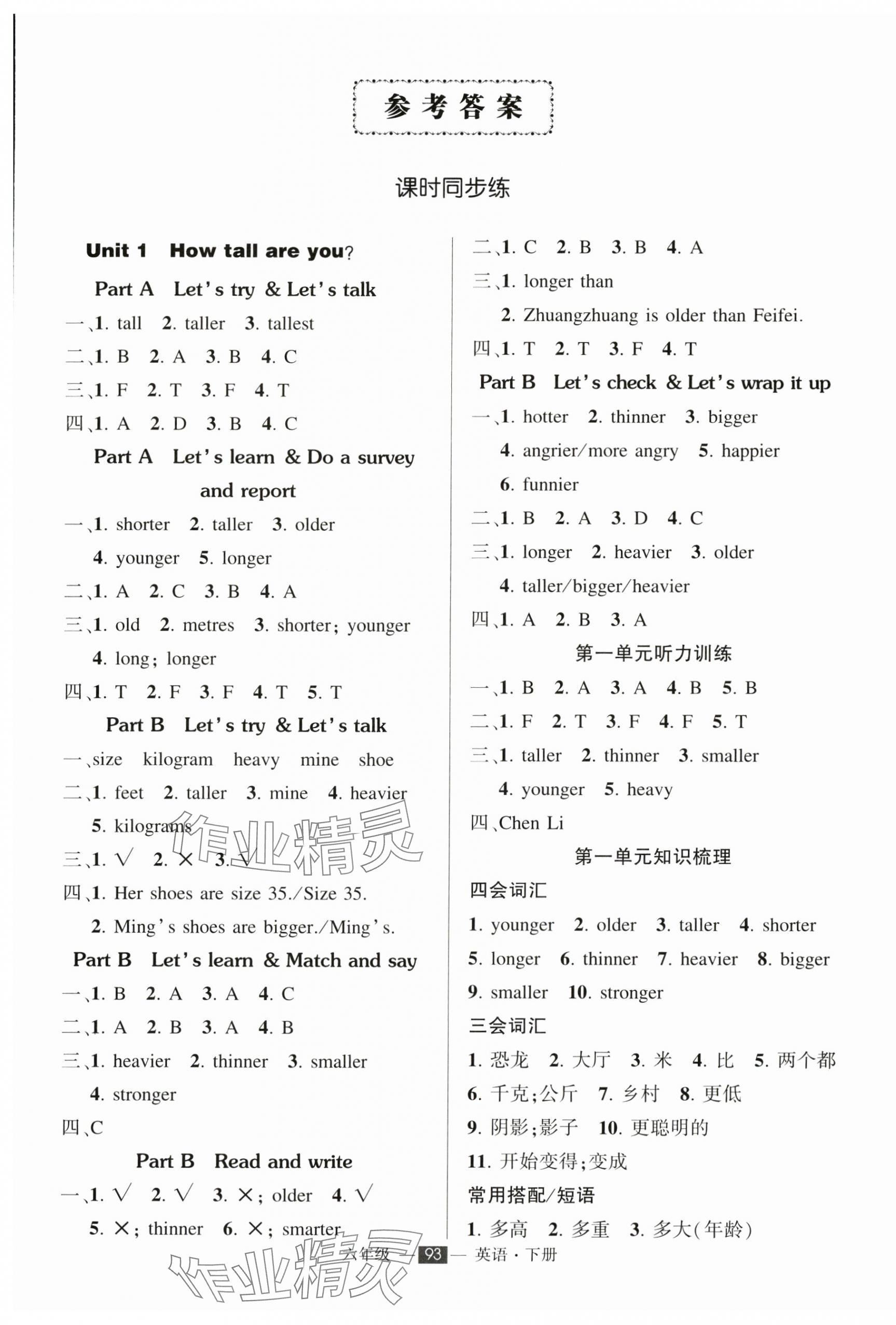 2025年?duì)钤刹怕穭?chuàng)優(yōu)作業(yè)100分六年級(jí)英語(yǔ)下冊(cè)人教版 第1頁(yè)