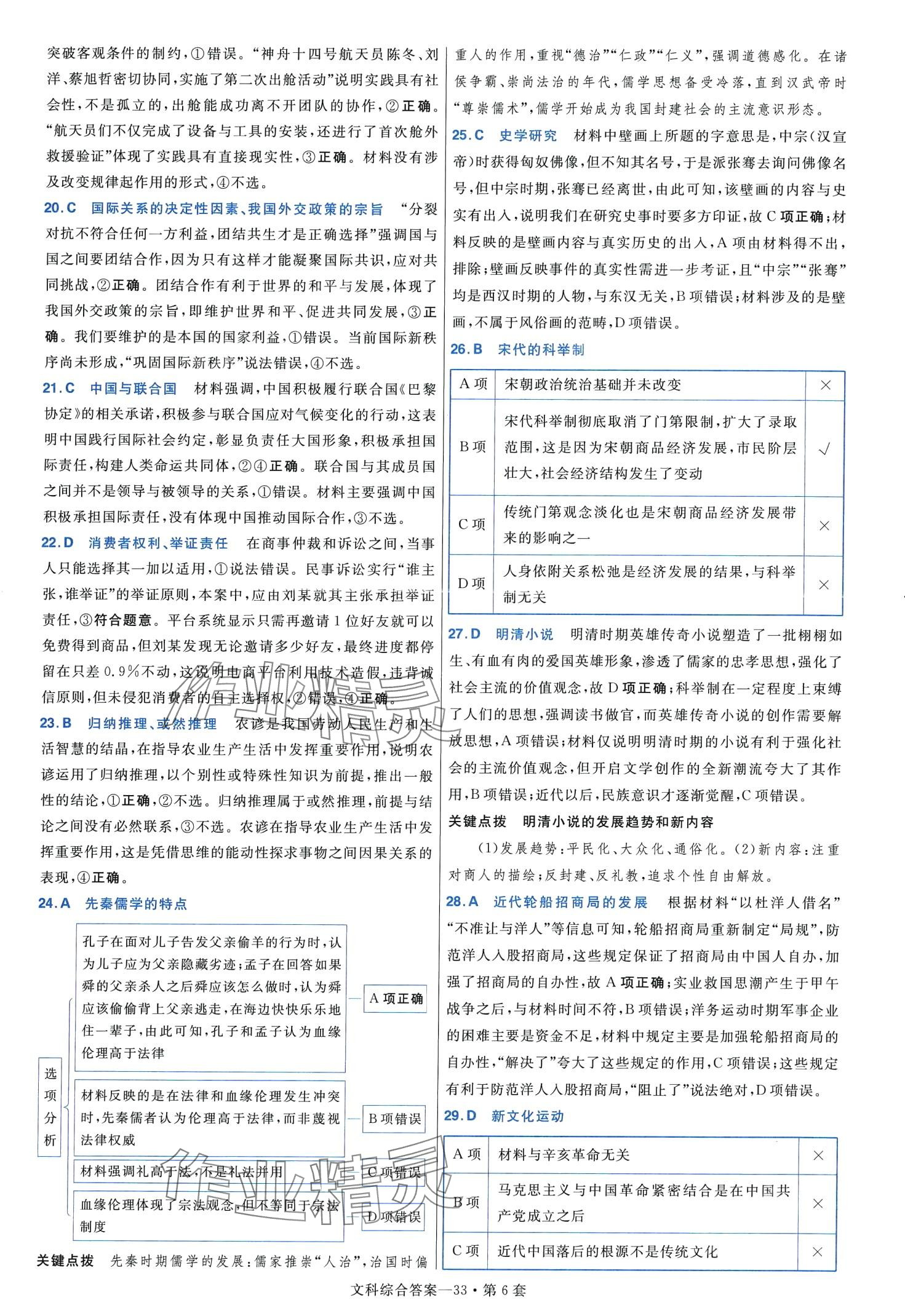 2024年金考卷45套匯編高中文綜通用版 第35頁