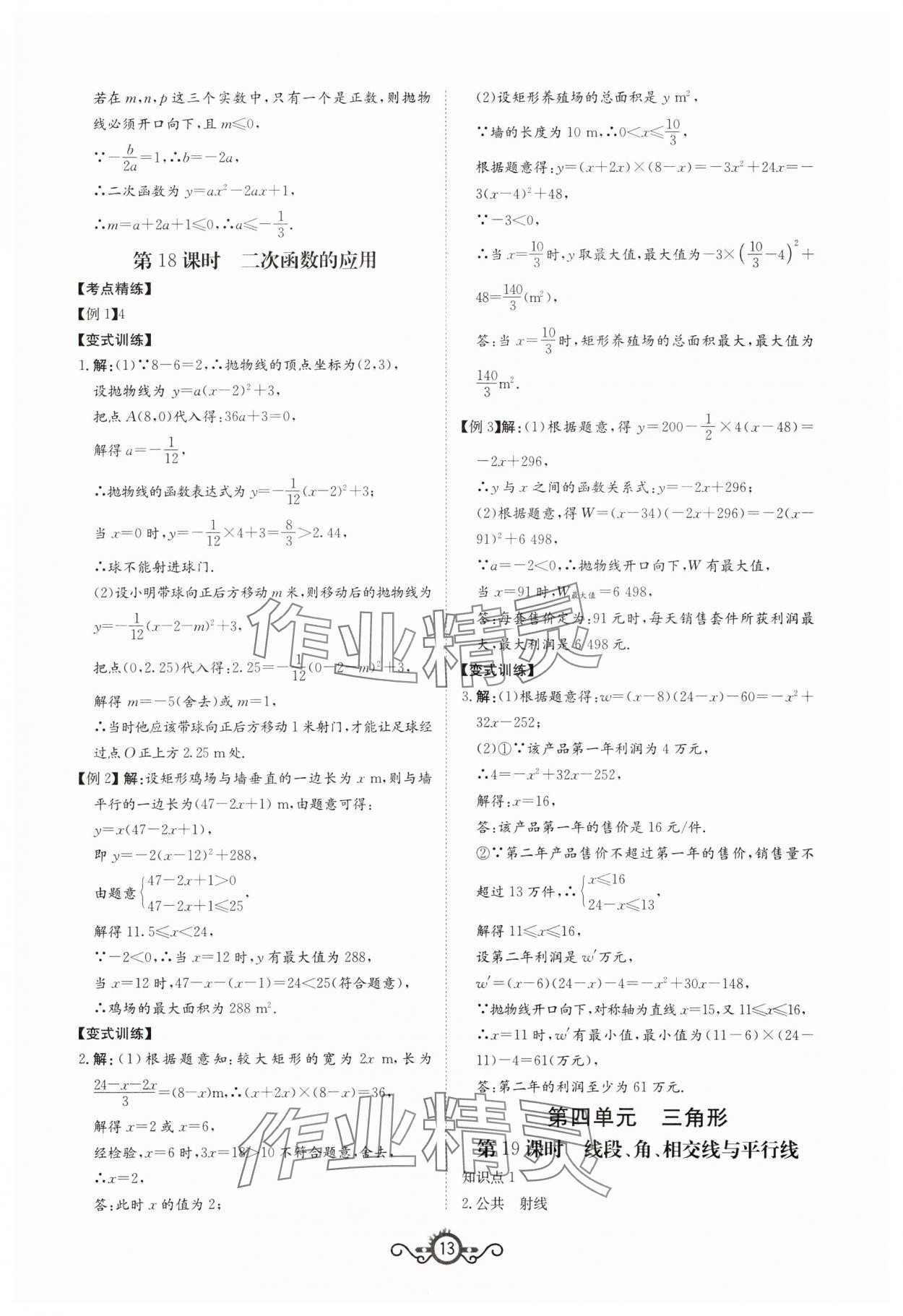 2024年中考先鋒中考總復(fù)習(xí)數(shù)學(xué) 第13頁