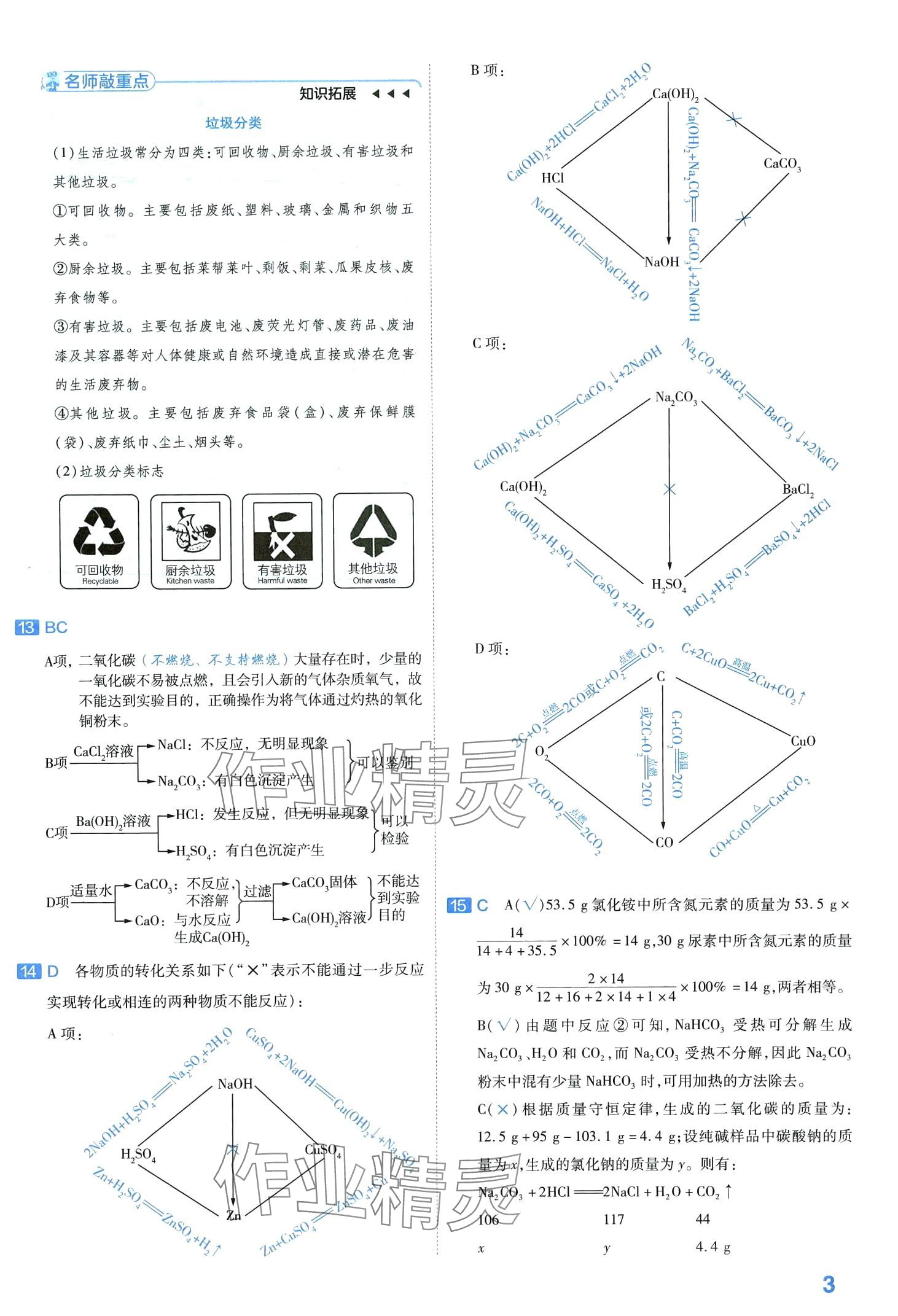 2024年金考卷中考試卷匯編45套化學(xué) 第5頁(yè)