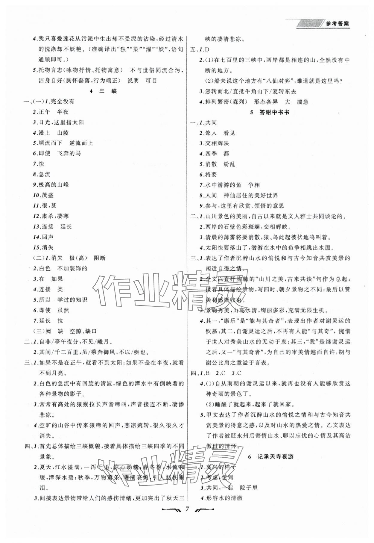 2025年中考全程复习训练语文 第7页