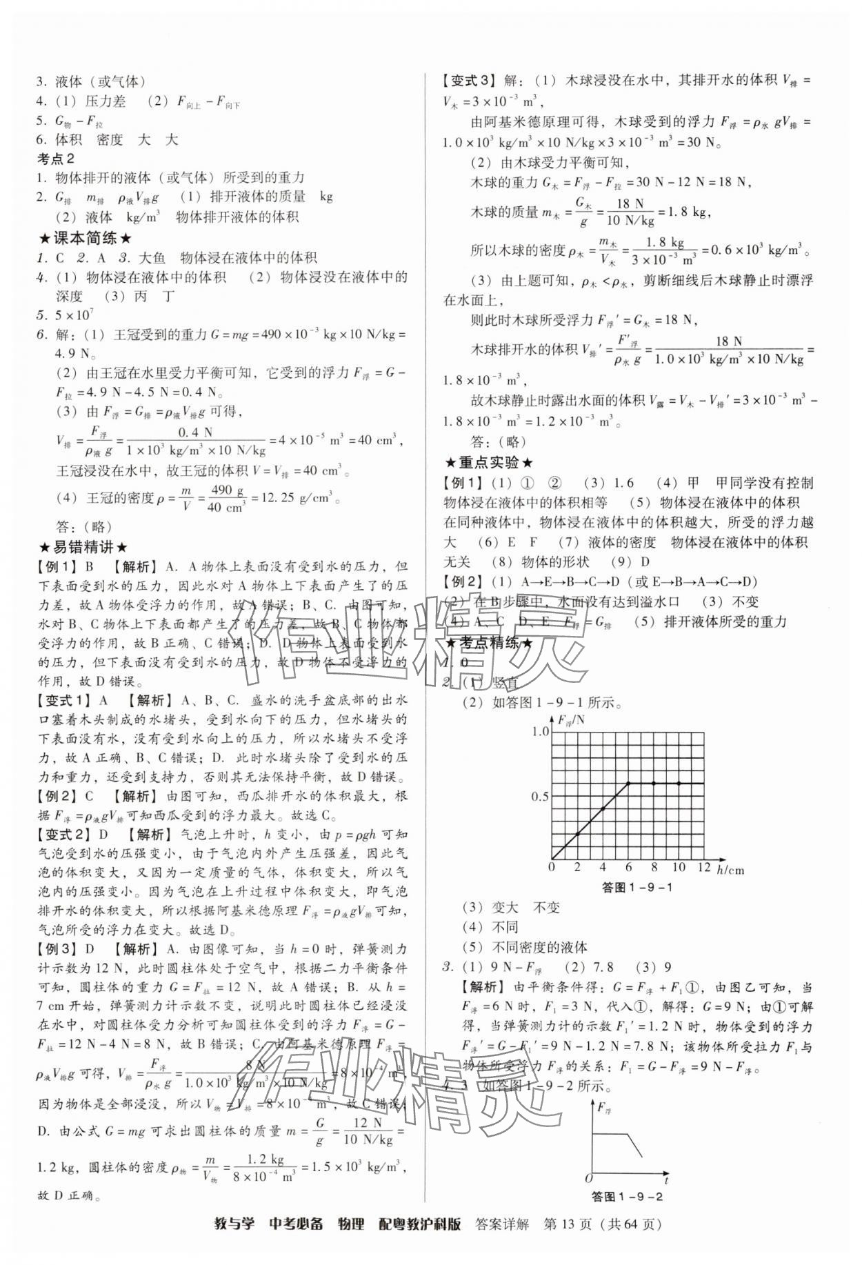 2025年教與學(xué)中考必備物理滬粵版 第13頁