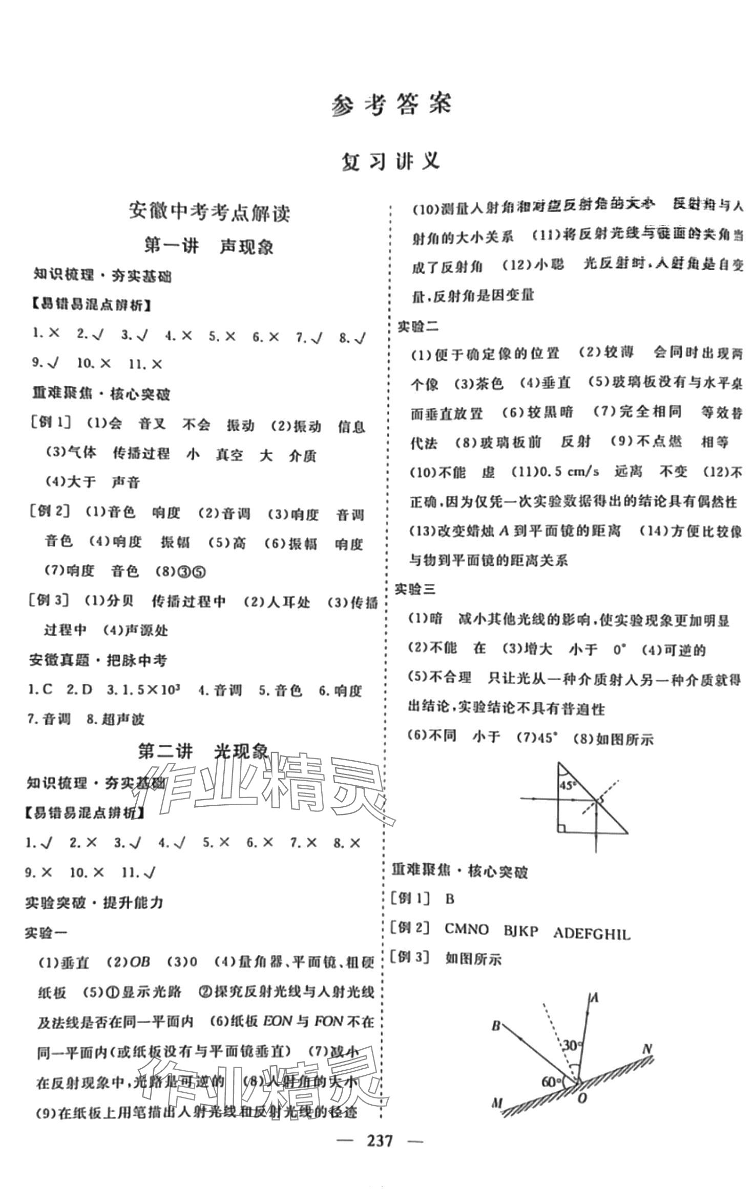 2024年畢業(yè)班綜合訓(xùn)練物理中考安徽專版 第1頁(yè)