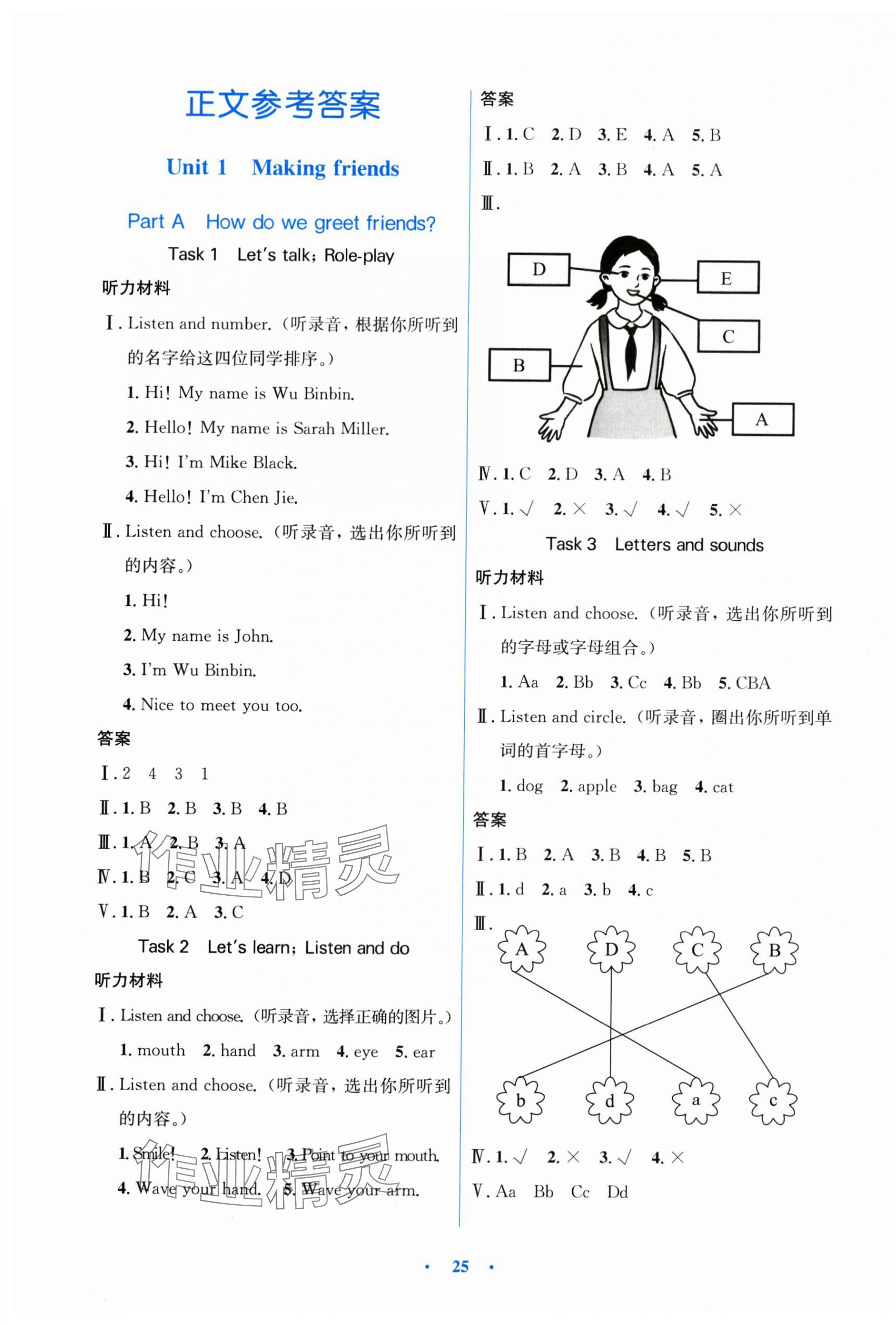 2025年同步测控优化设计三年级英语上册人教版精编版 第1页