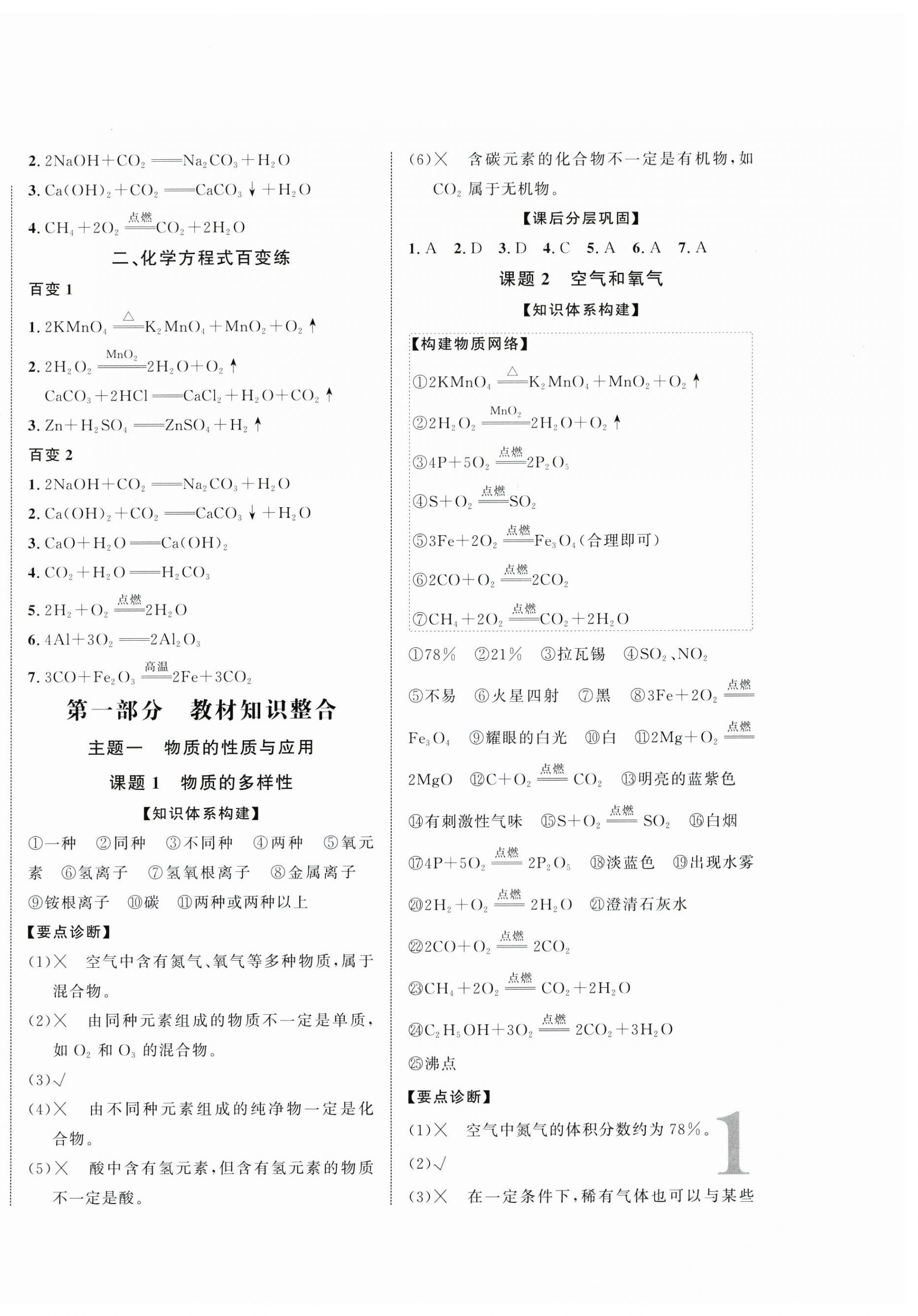 2026年中考总复习优化指导化学贵州专版&nbsp;第2页