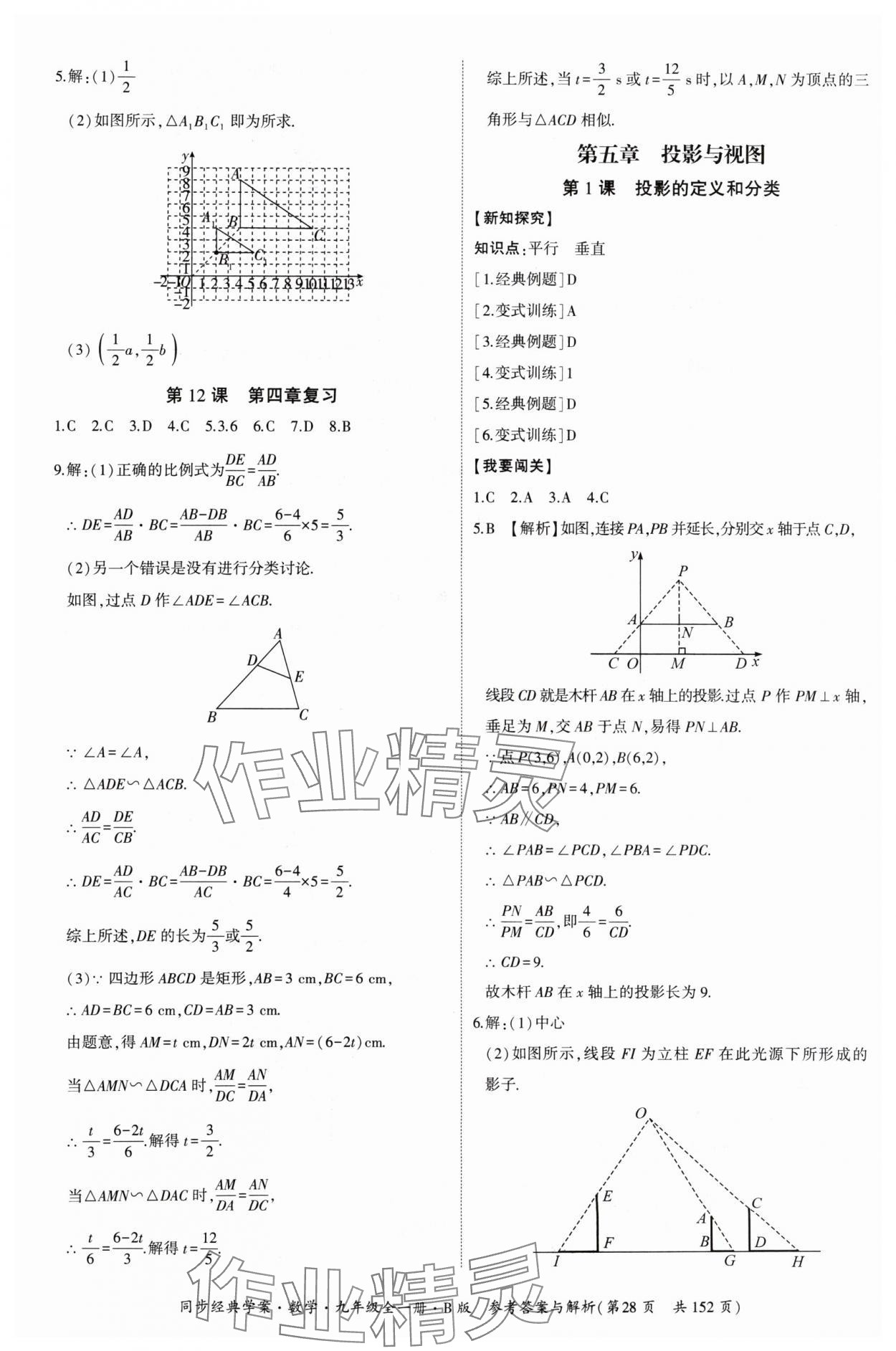 2024年同步經(jīng)典學(xué)案九年級數(shù)學(xué)全一冊北師大版 第28頁