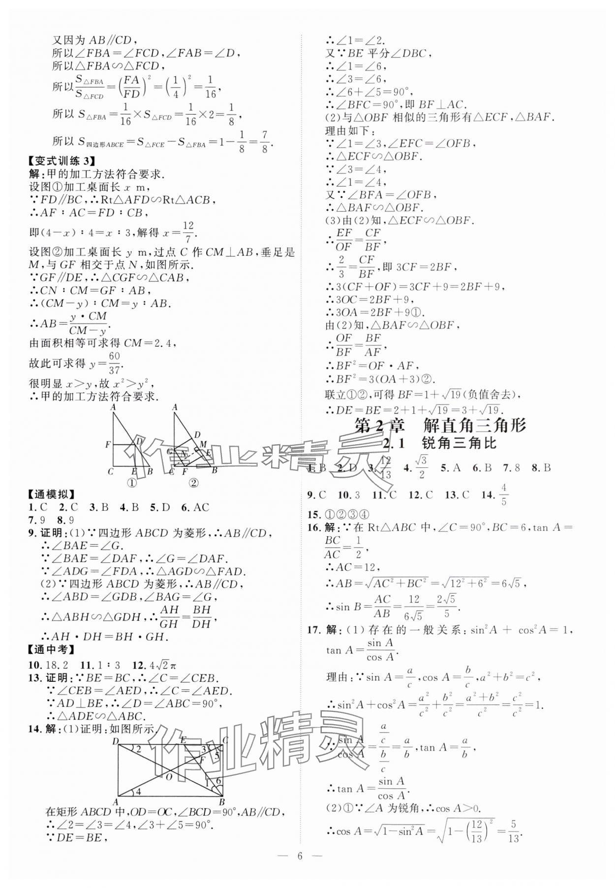 2024年優(yōu)加學(xué)案課時(shí)通九年級(jí)數(shù)學(xué)上冊青島版 第6頁