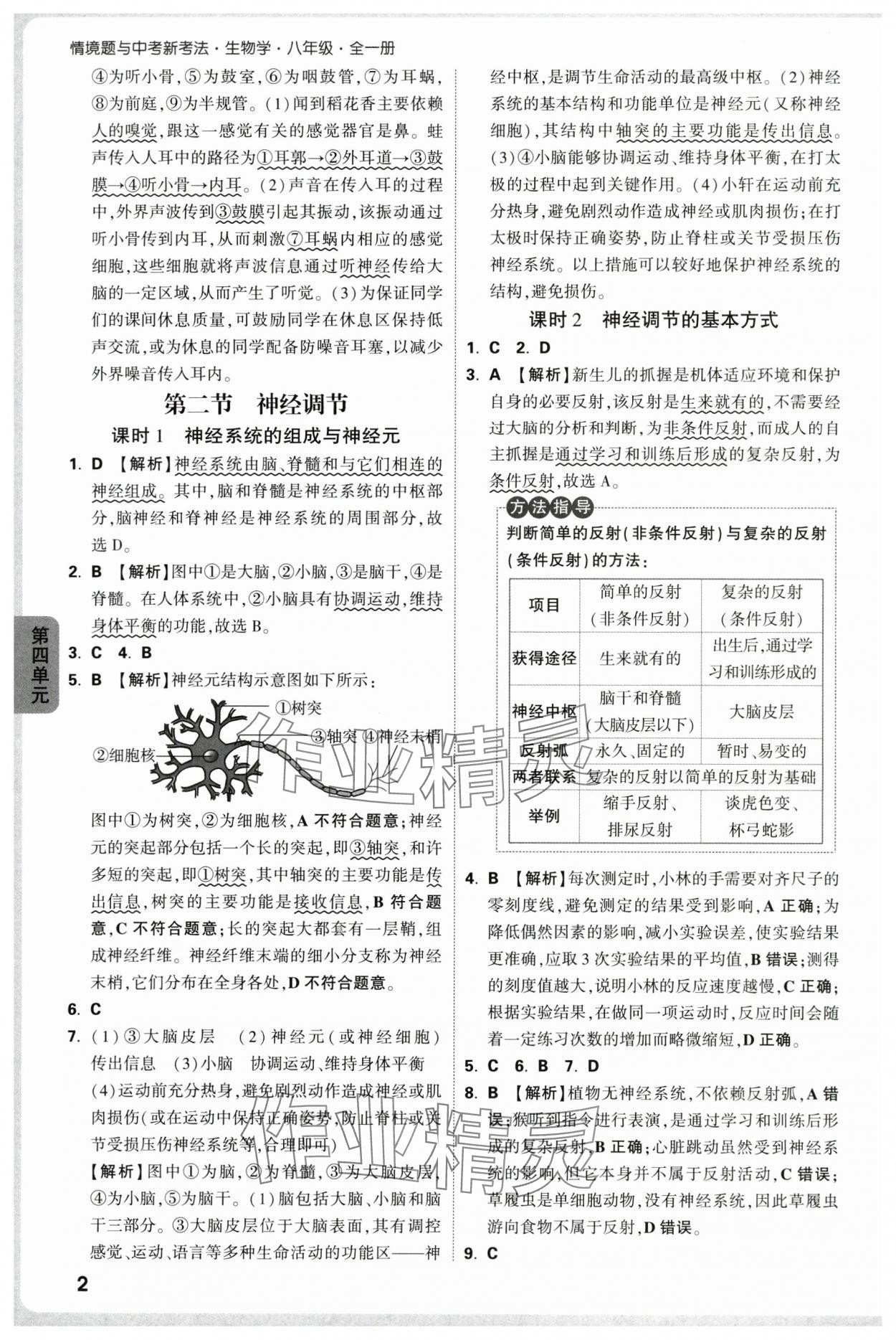 2025年万唯中考情境题八年级生物全一册人教版 第2页