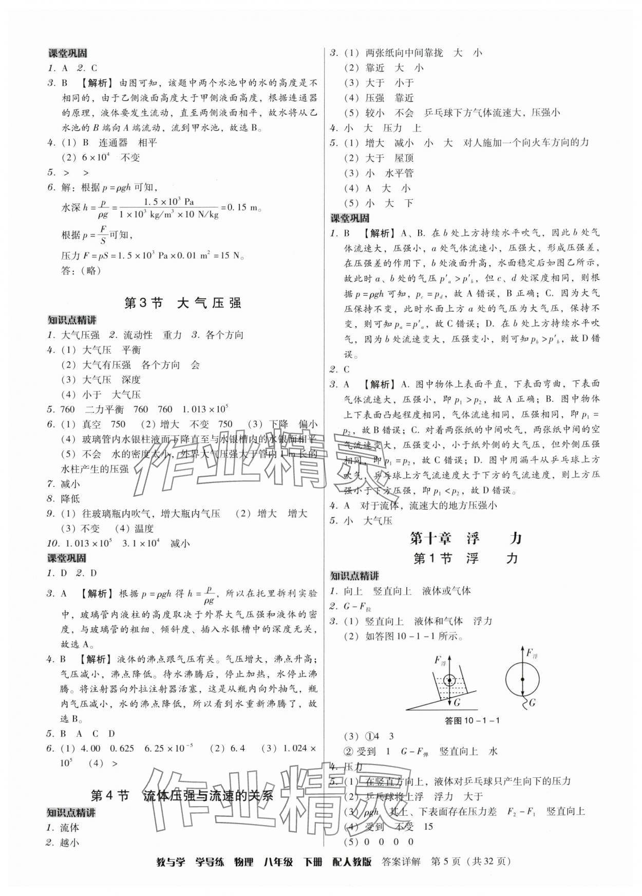 2024年教與學(xué)學(xué)導(dǎo)練八年級物理下冊人教版 第5頁