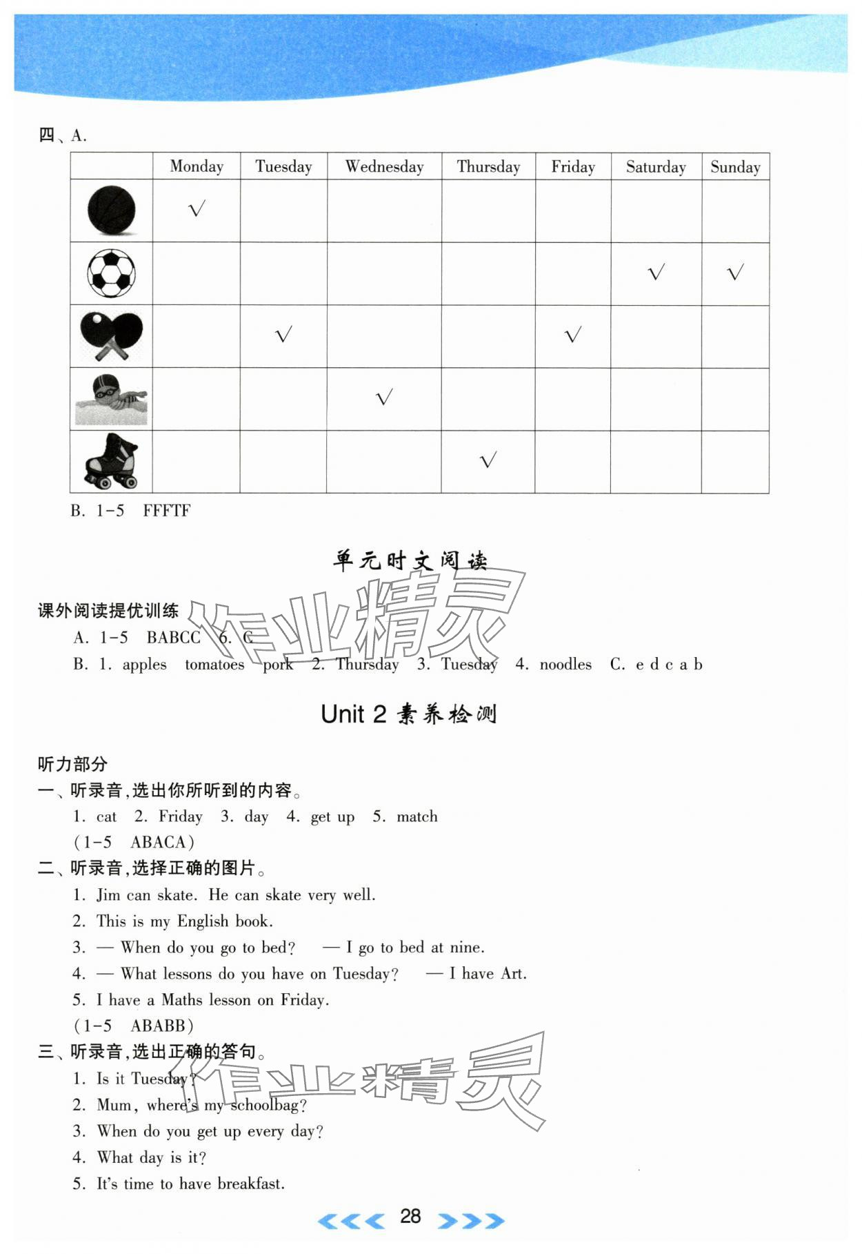 2024年自主学习当堂反馈四年级英语下册译林版 第4页