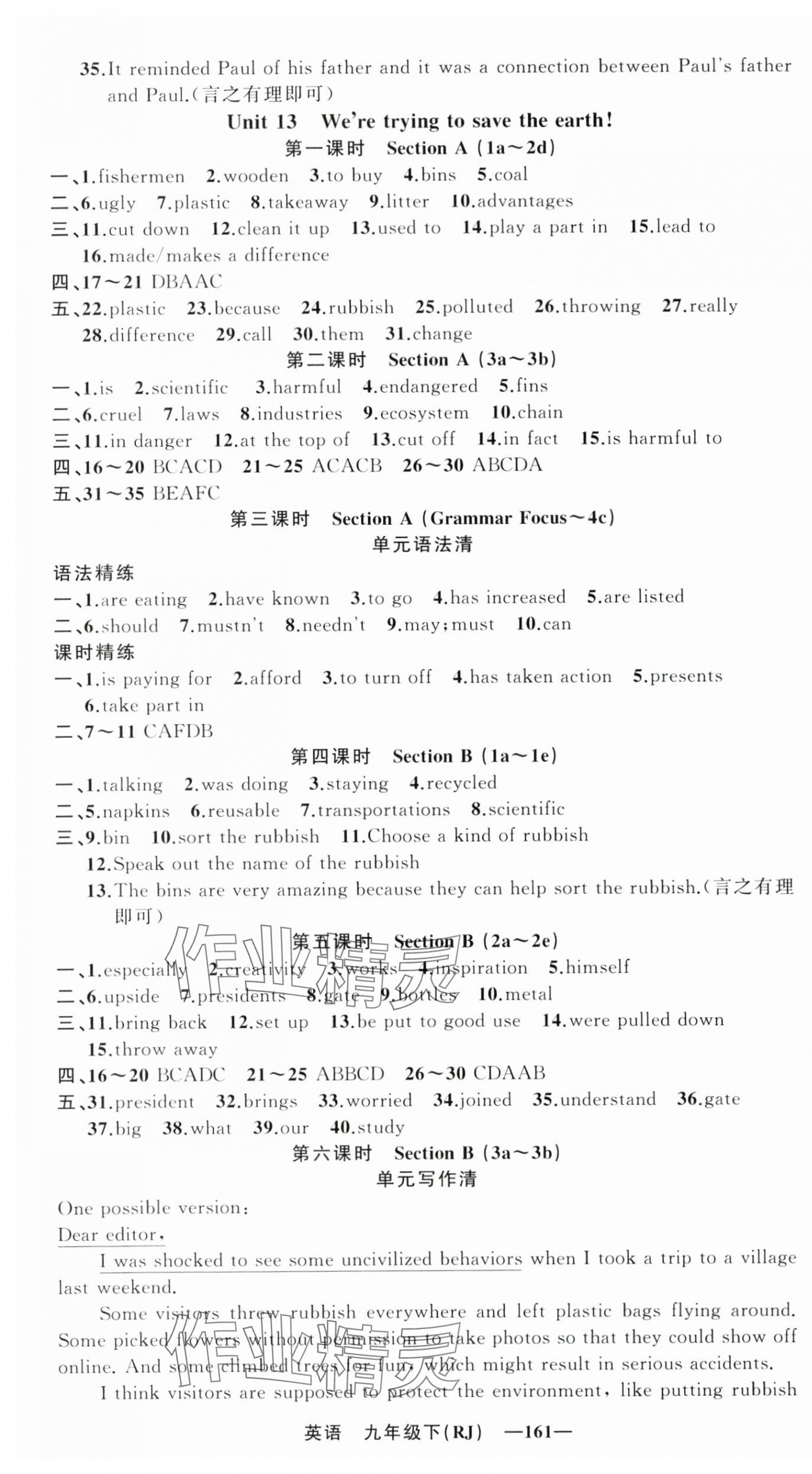 2025年四清导航九年级英语下册人教版湖北专版 第5页