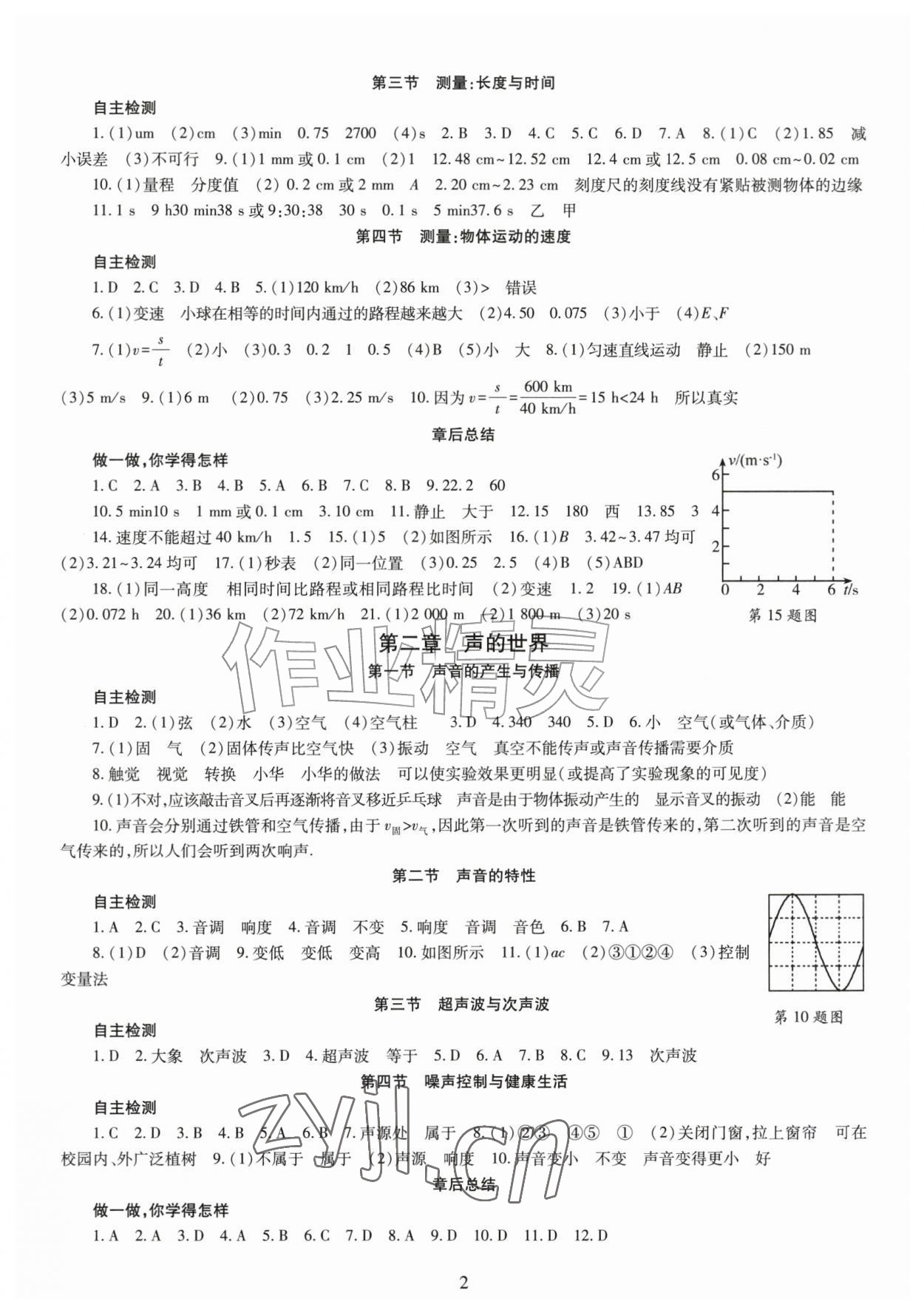 2026年智慧学习导学练八年级物理上册沪科版&nbsp;第2页