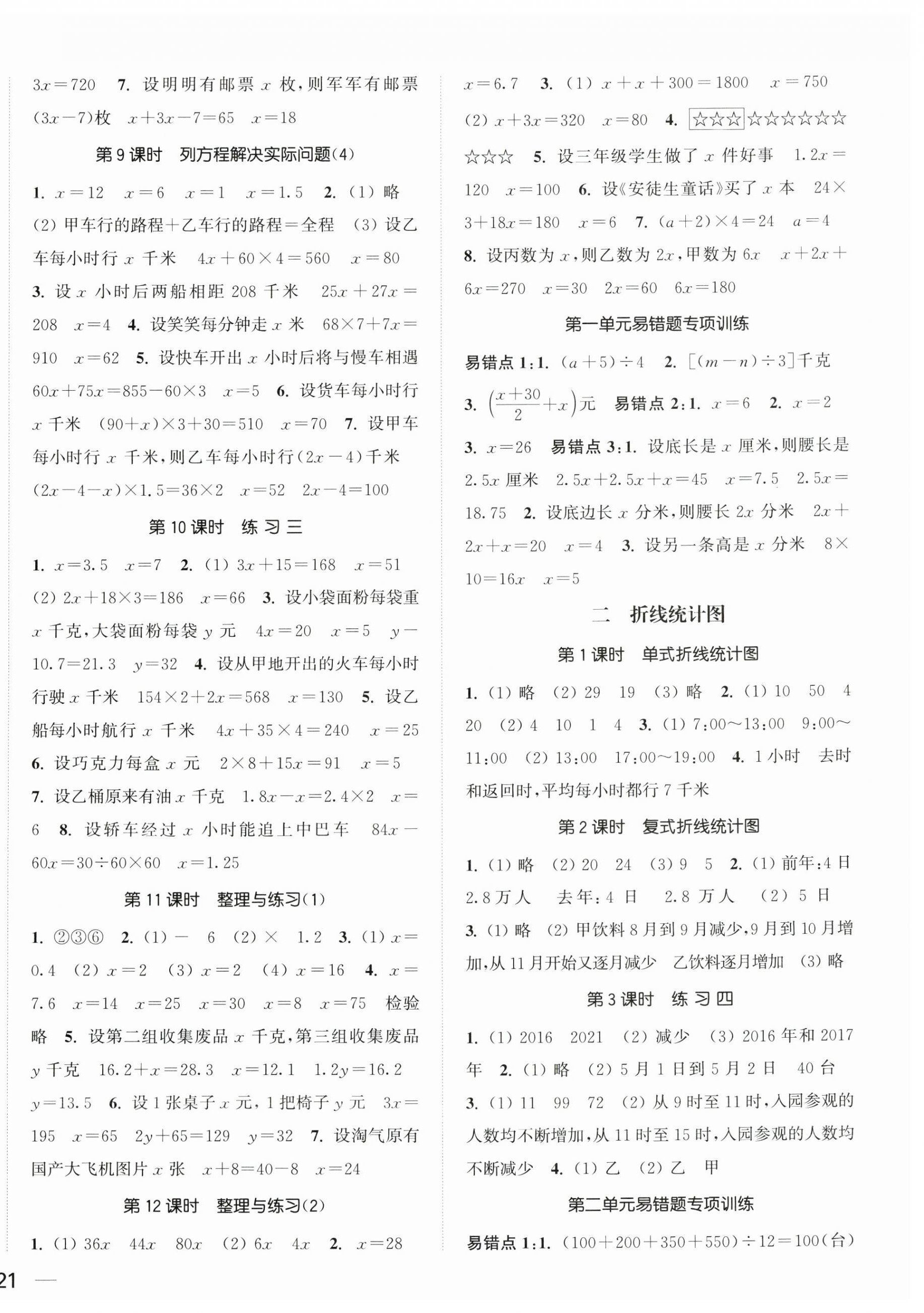 2025年金色课堂课时作业本五年级数学下册江苏版 第2页
