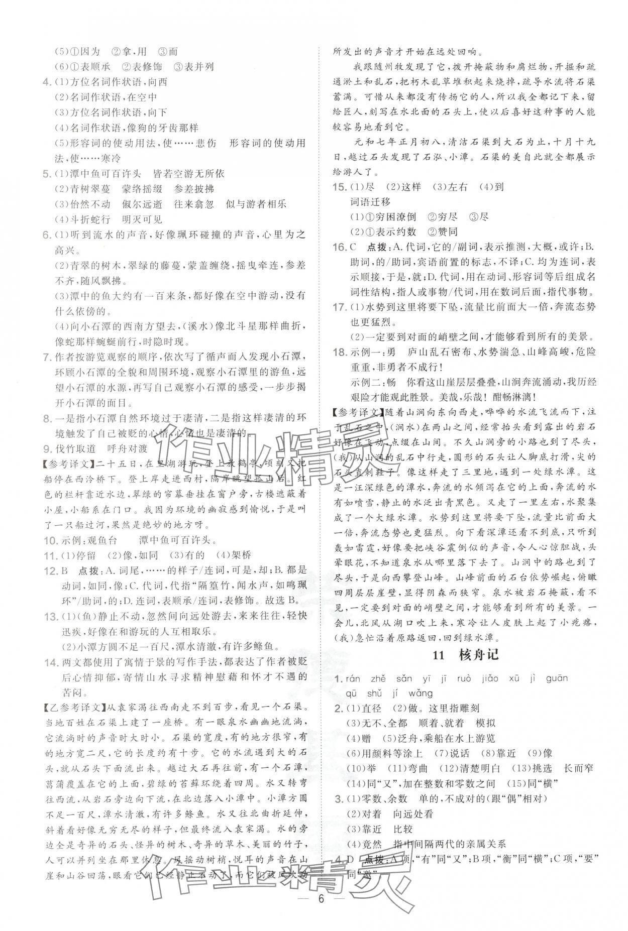 2025年點撥訓(xùn)練八年級語文下冊人教版陜西專版 第6頁