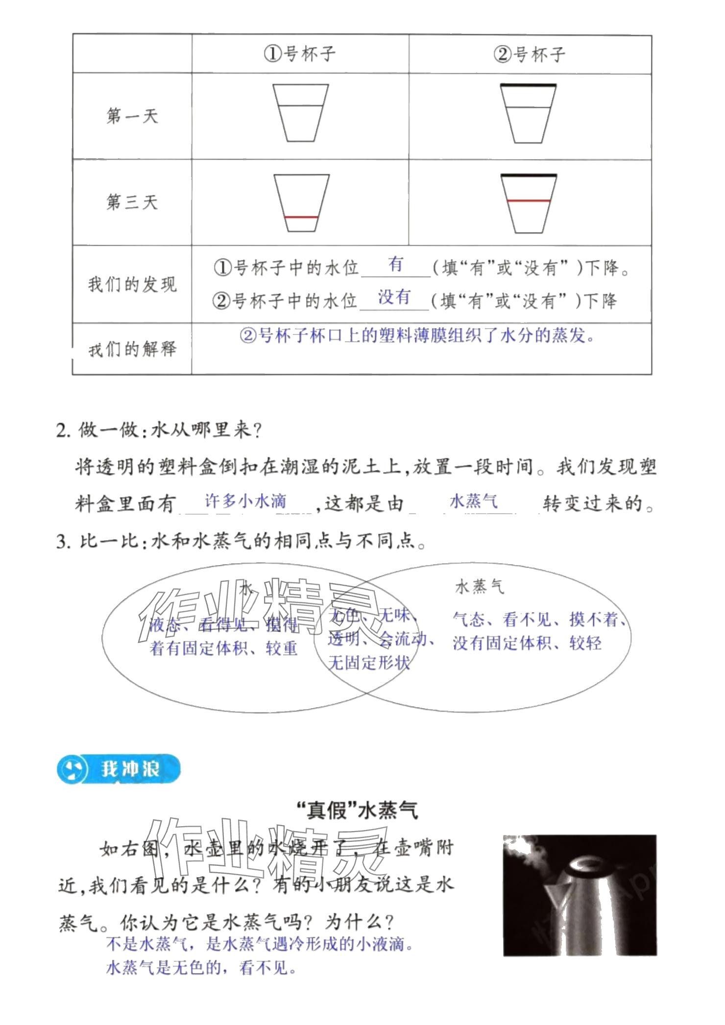 2024年预学与导学三年级科学上册教科版 参考答案第2页