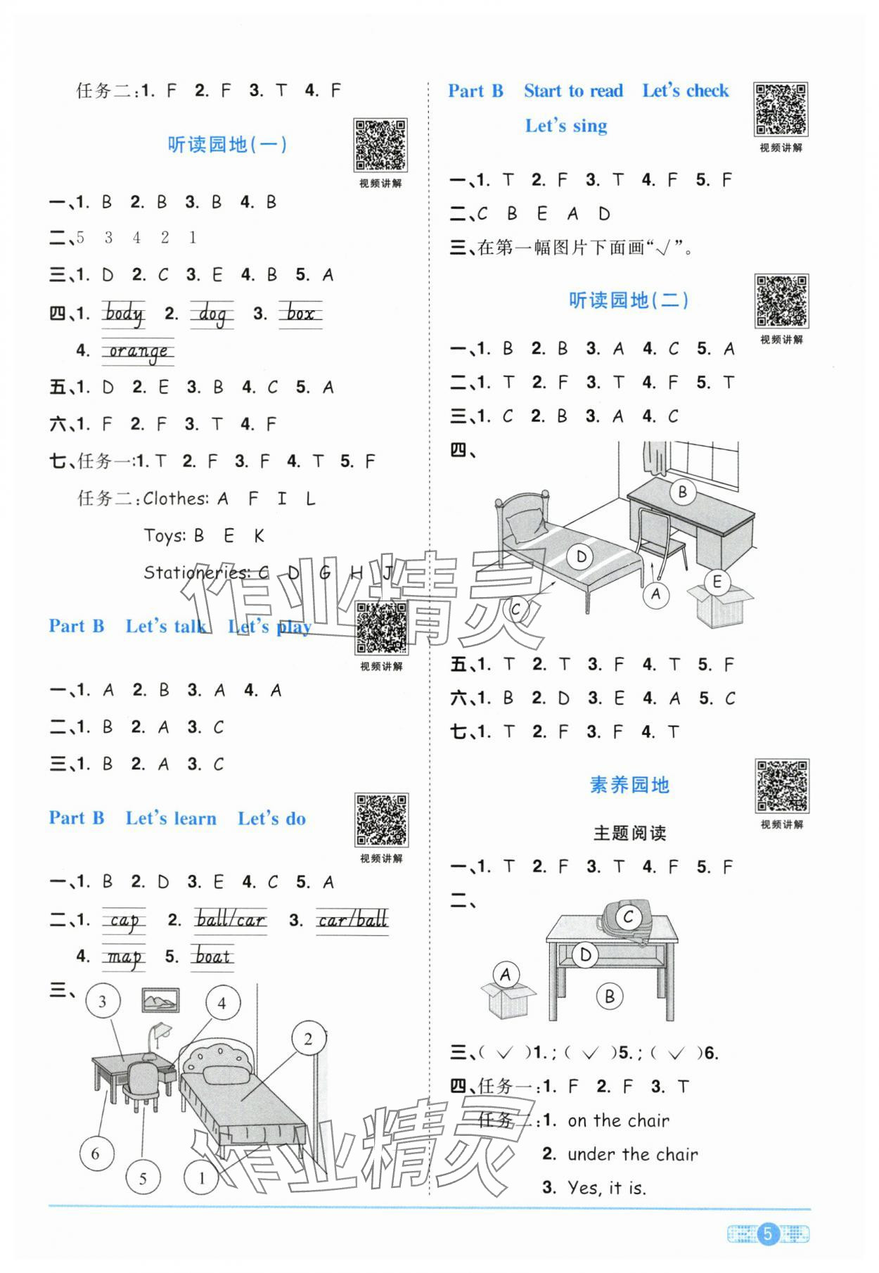 2024年陽(yáng)光同學(xué)課時(shí)達(dá)標(biāo)訓(xùn)練三年級(jí)英語(yǔ)下冊(cè)人教版浙江專版 第5頁(yè)