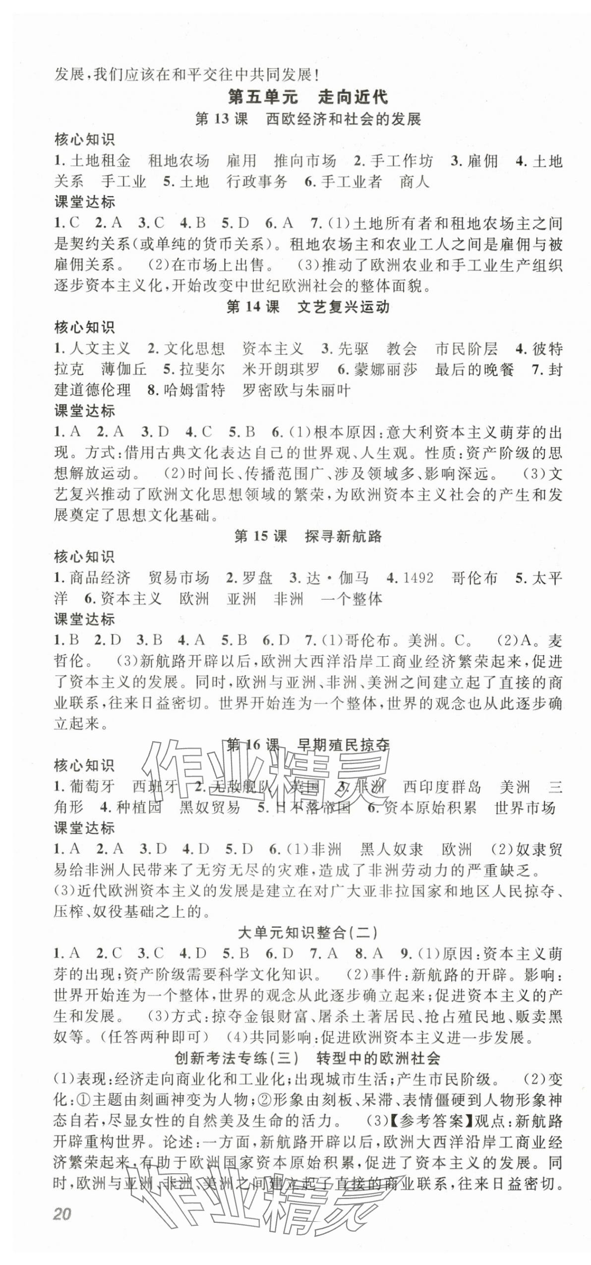 2025年名師學(xué)案九年級歷史全一冊 第4頁