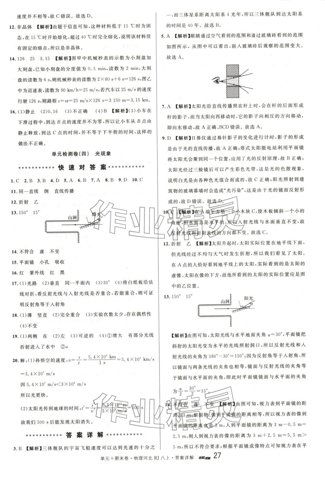 2025年名校真题卷八年级物理上册人教版河北专版&nbsp;第5页