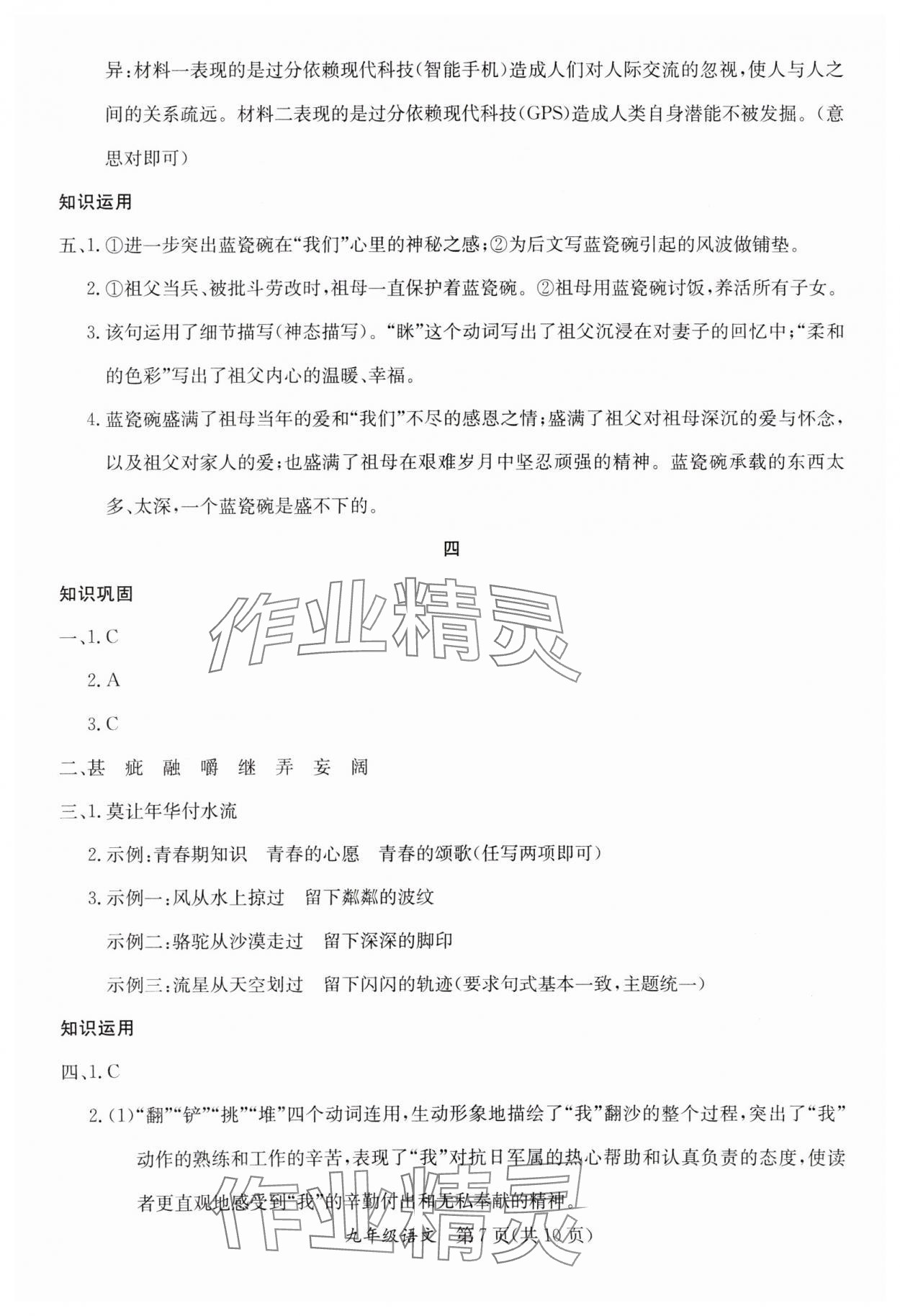 2025年寒假作業(yè)延邊教育出版社九年級(jí)合訂本A版人教版河南專版 第7頁