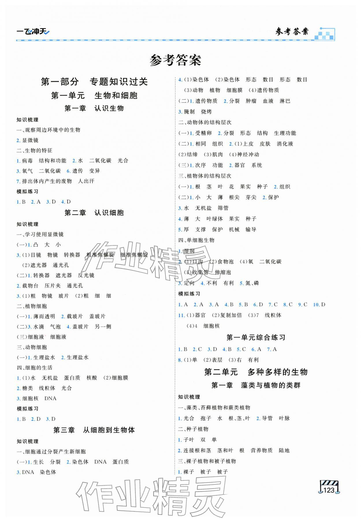 2026年初中学业水平考查生物&nbsp;第1页