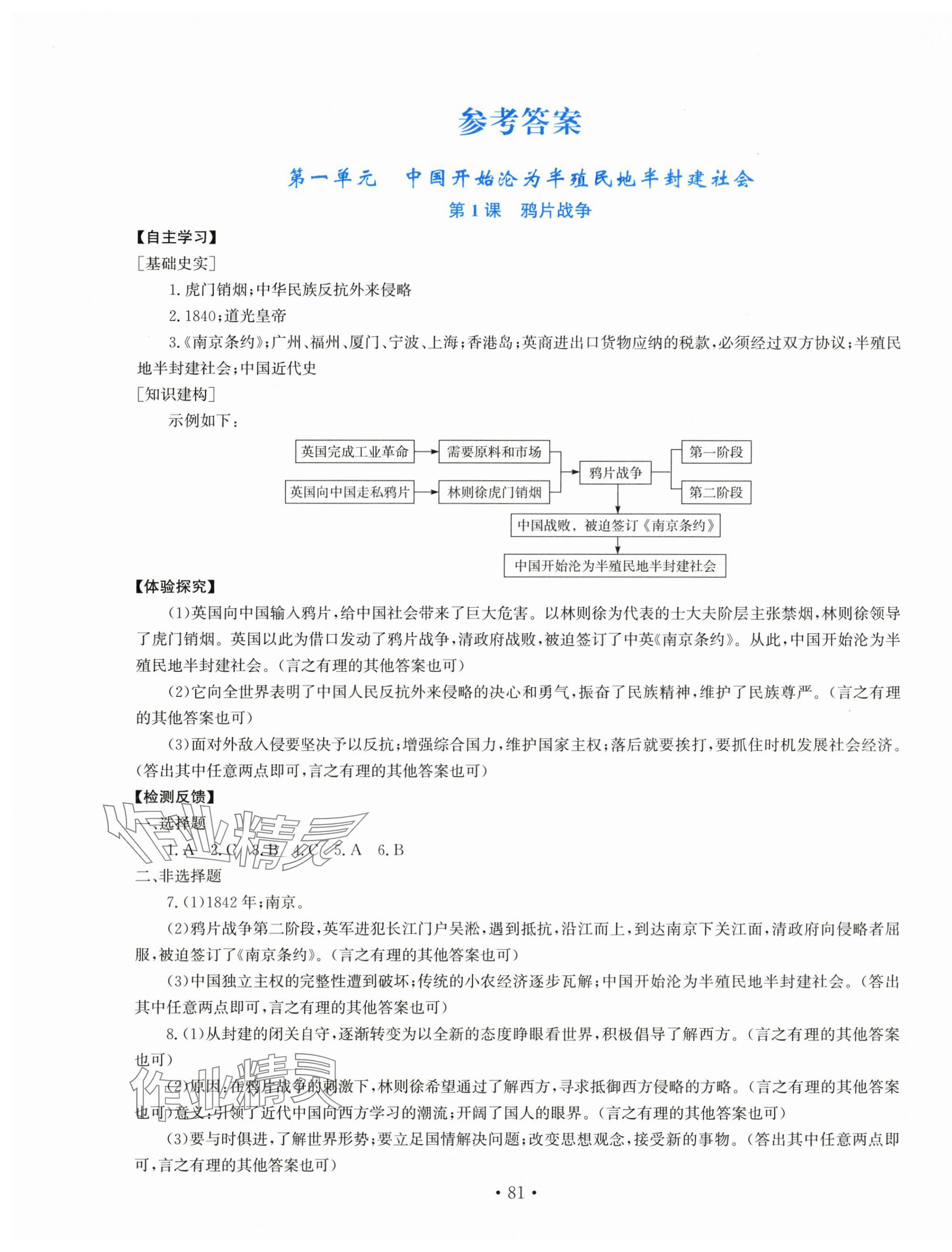 2025年新课程实践与探究丛书八年级历史上册人教版河南专版 第1页