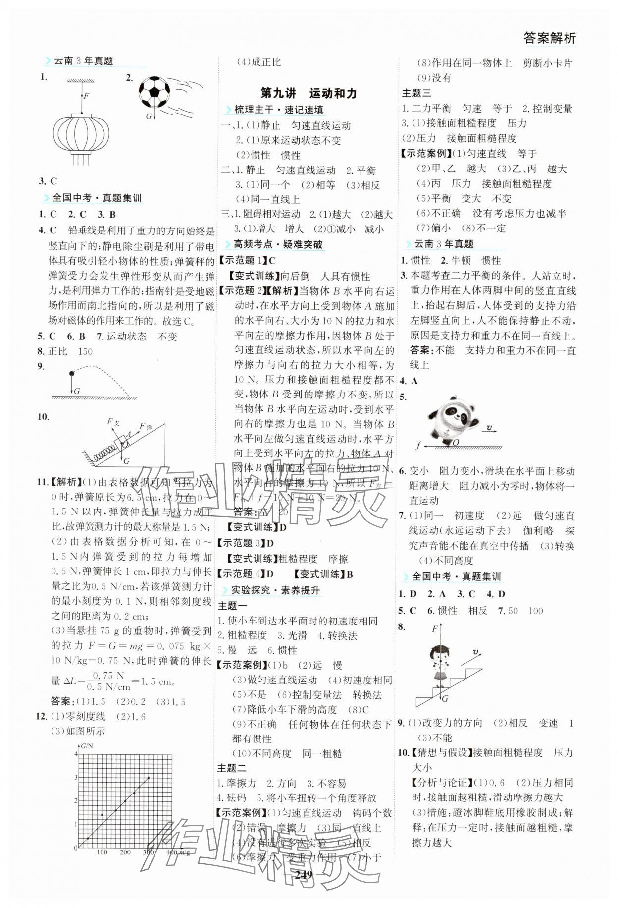 2024年初中全程复习方略海峡文艺出版社物理云南专版&nbsp;第5页
