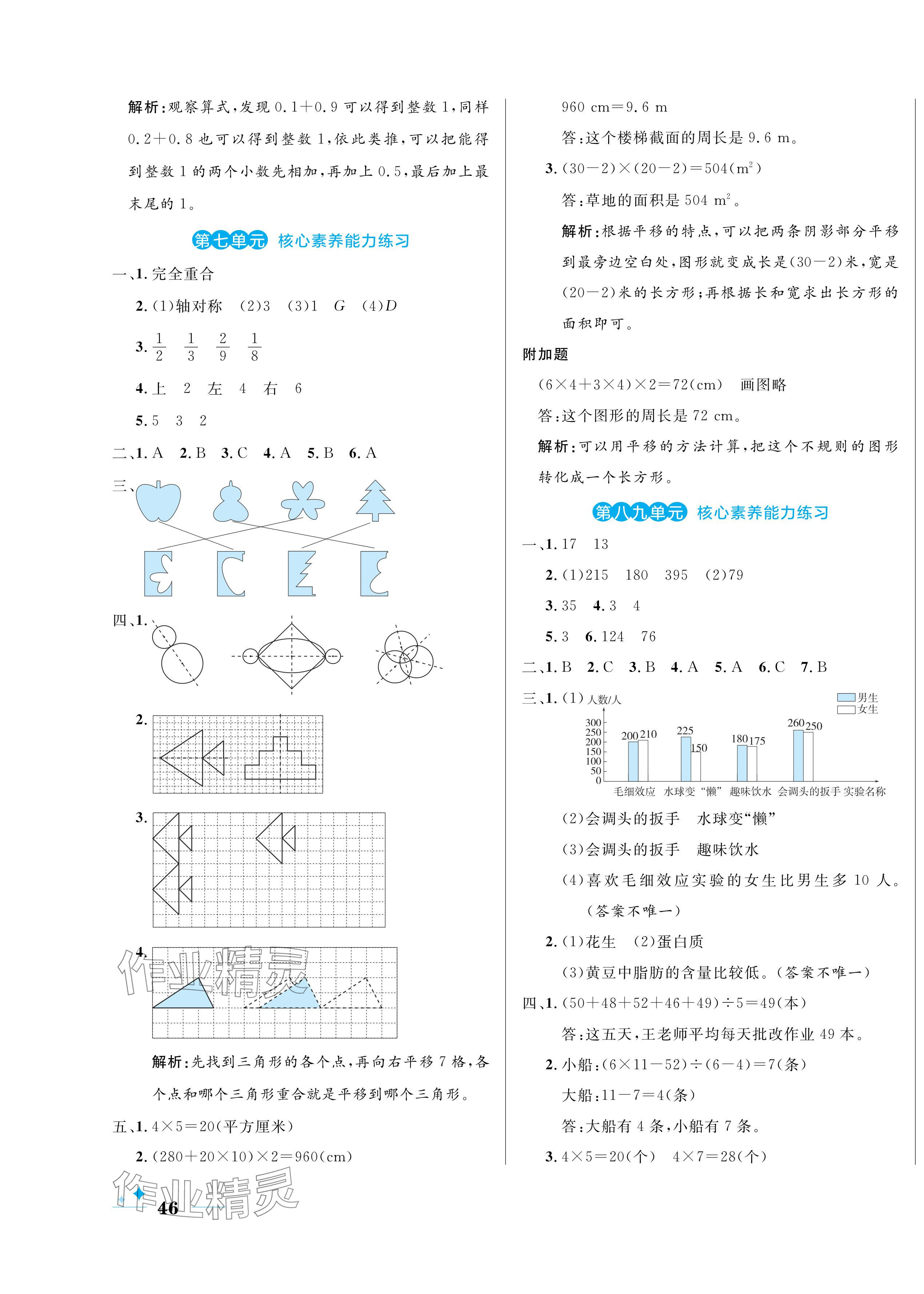 2024年黃岡名卷四年級數(shù)學下冊人教版 第7頁