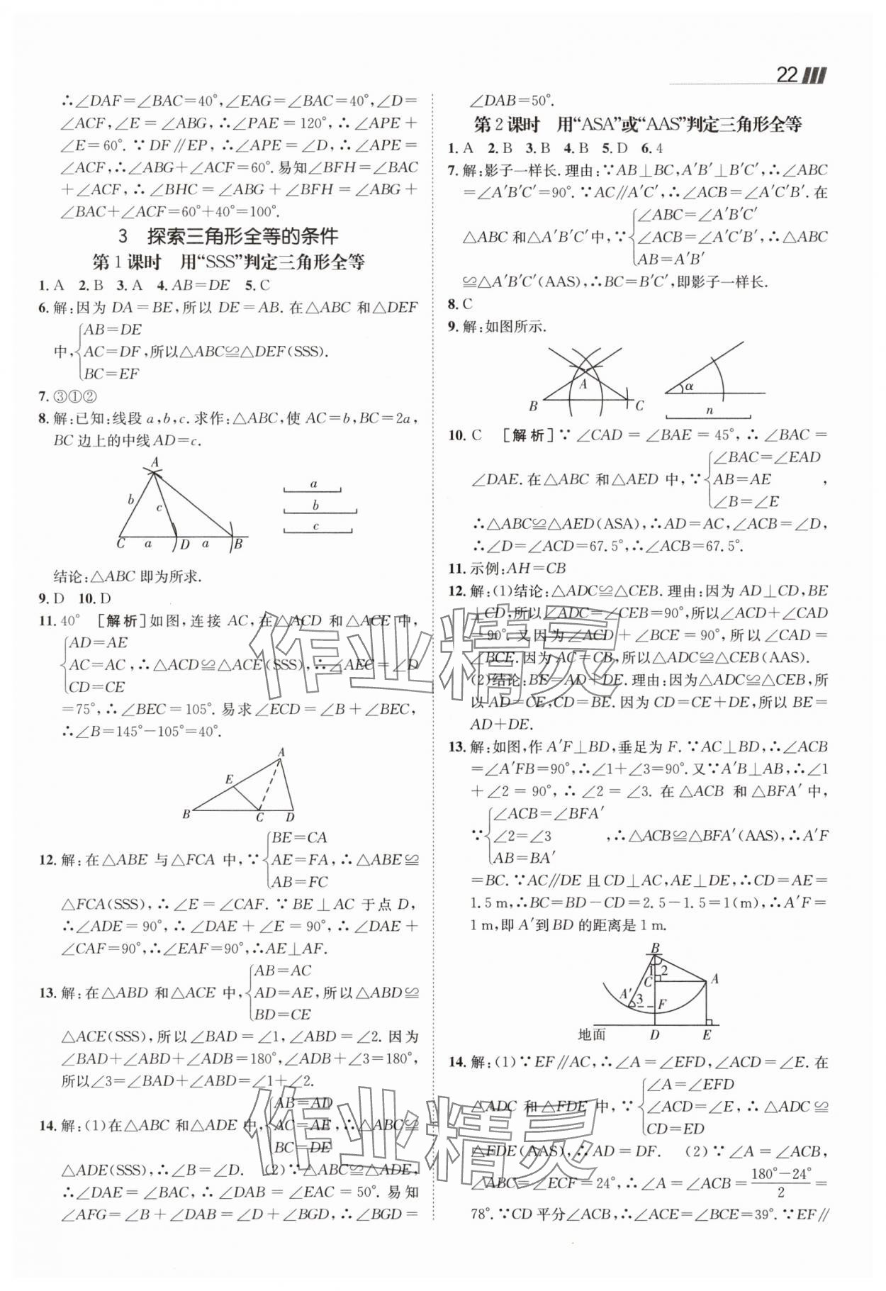 2025年同行學案七年級數(shù)學上冊魯教版五四制 參考答案第4頁