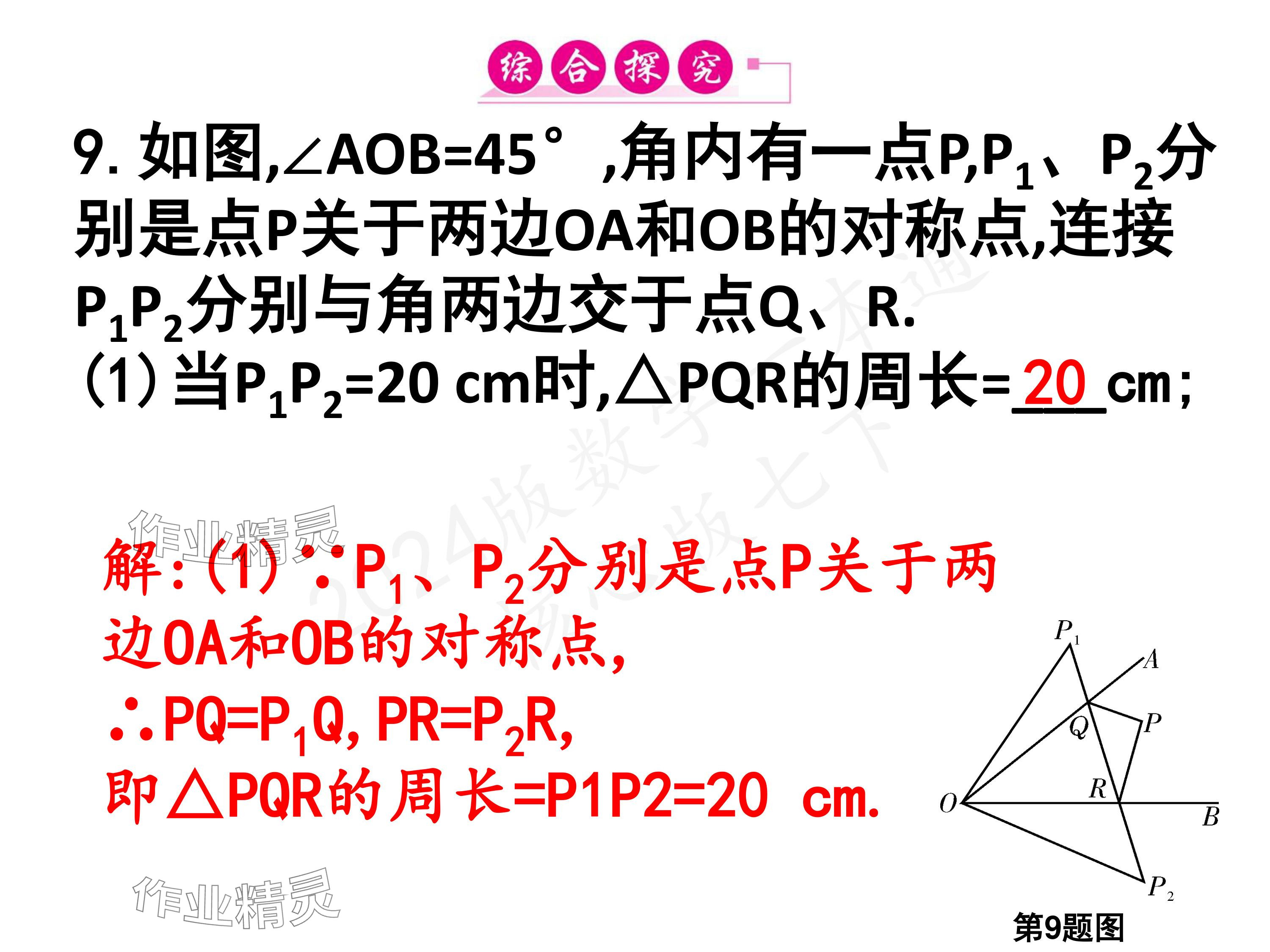 2024年一本通武汉出版社七年级数学下册北师大版 参考答案第19页