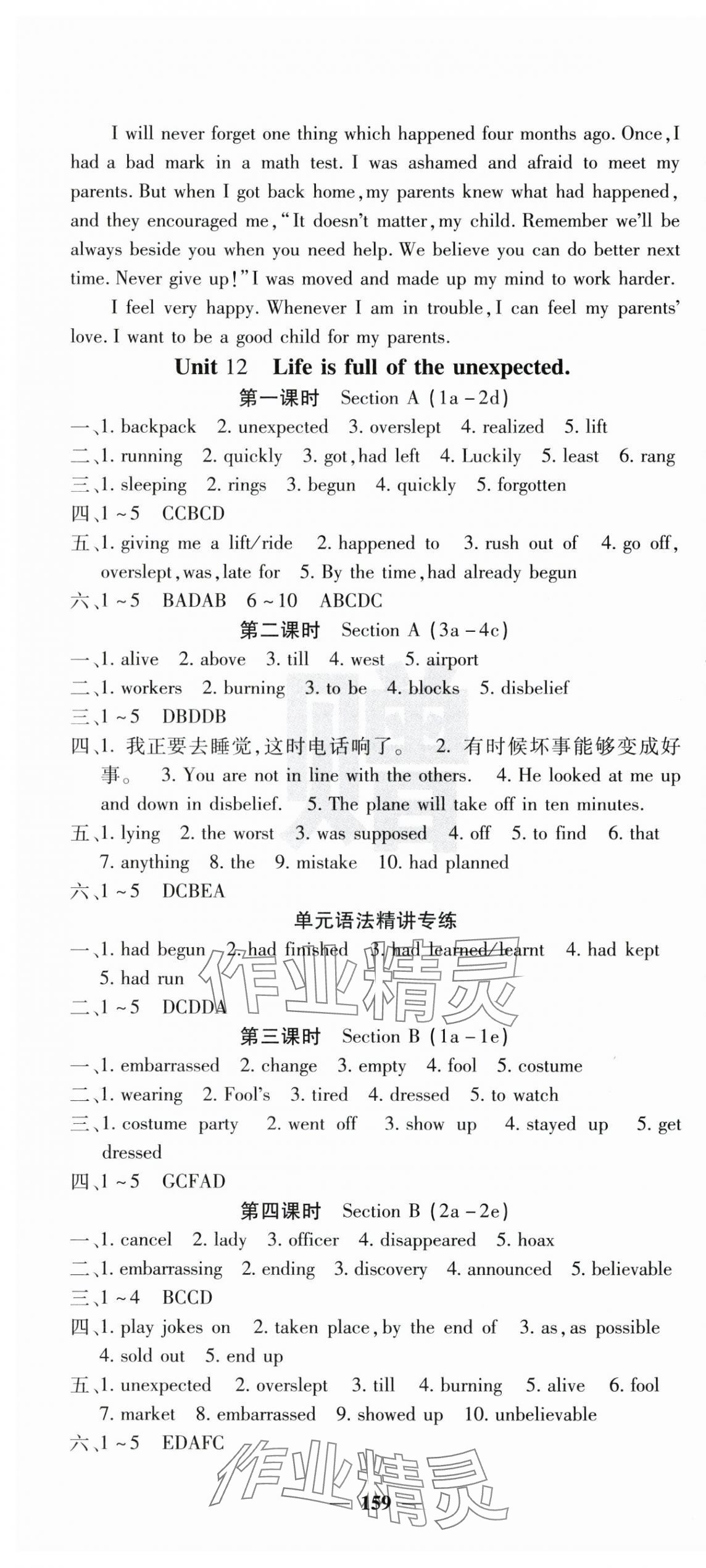 2024年课堂点睛九年级英语下册人教版 第4页