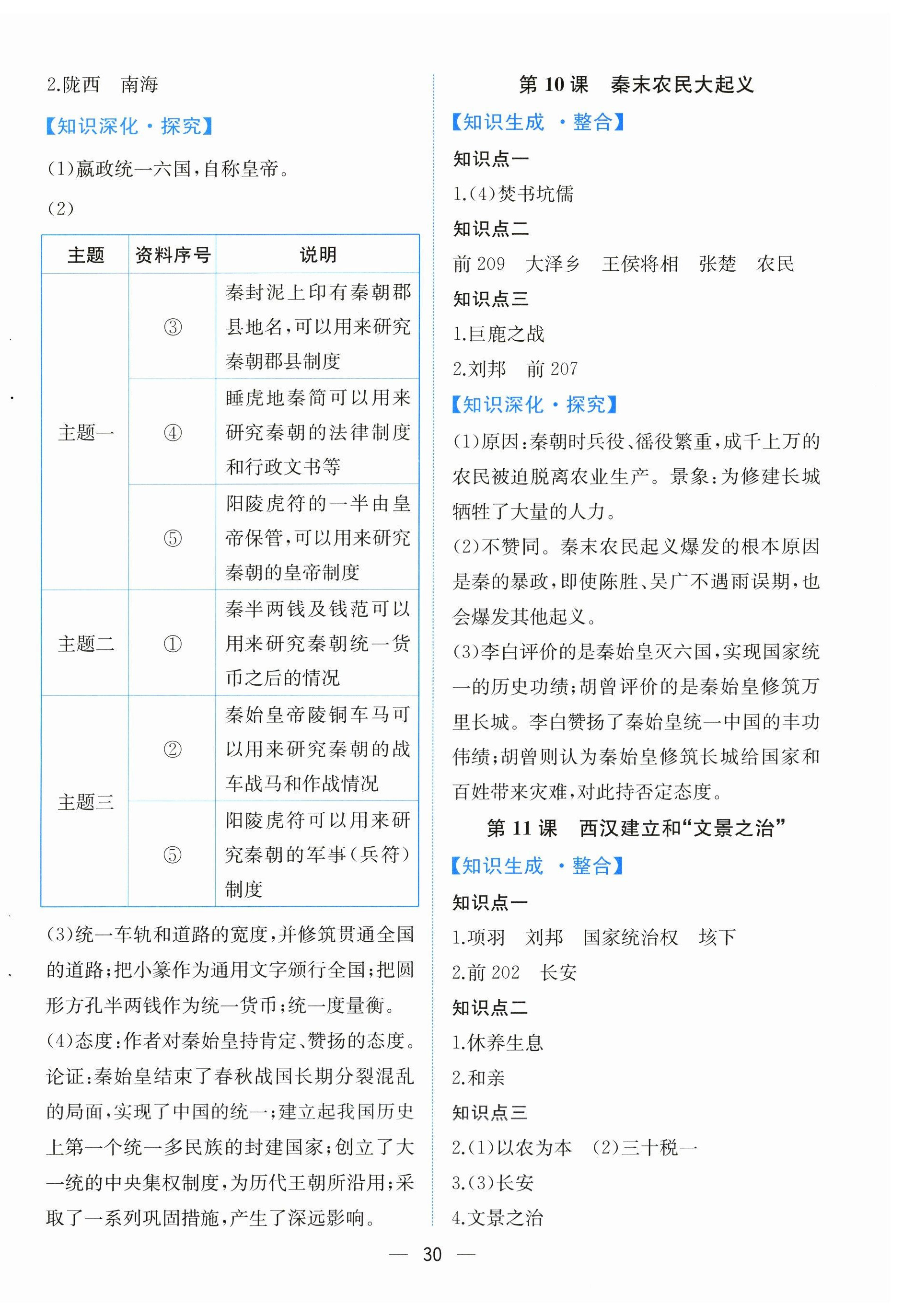 2025年人教金学典同步解析与测评七年级历史上册人教版云南专版 第6页