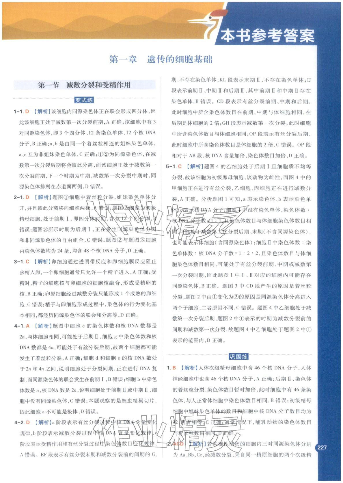 2025年教材劃重點(diǎn)高中生物必修第二冊(cè)蘇教版&nbsp;第1頁(yè)