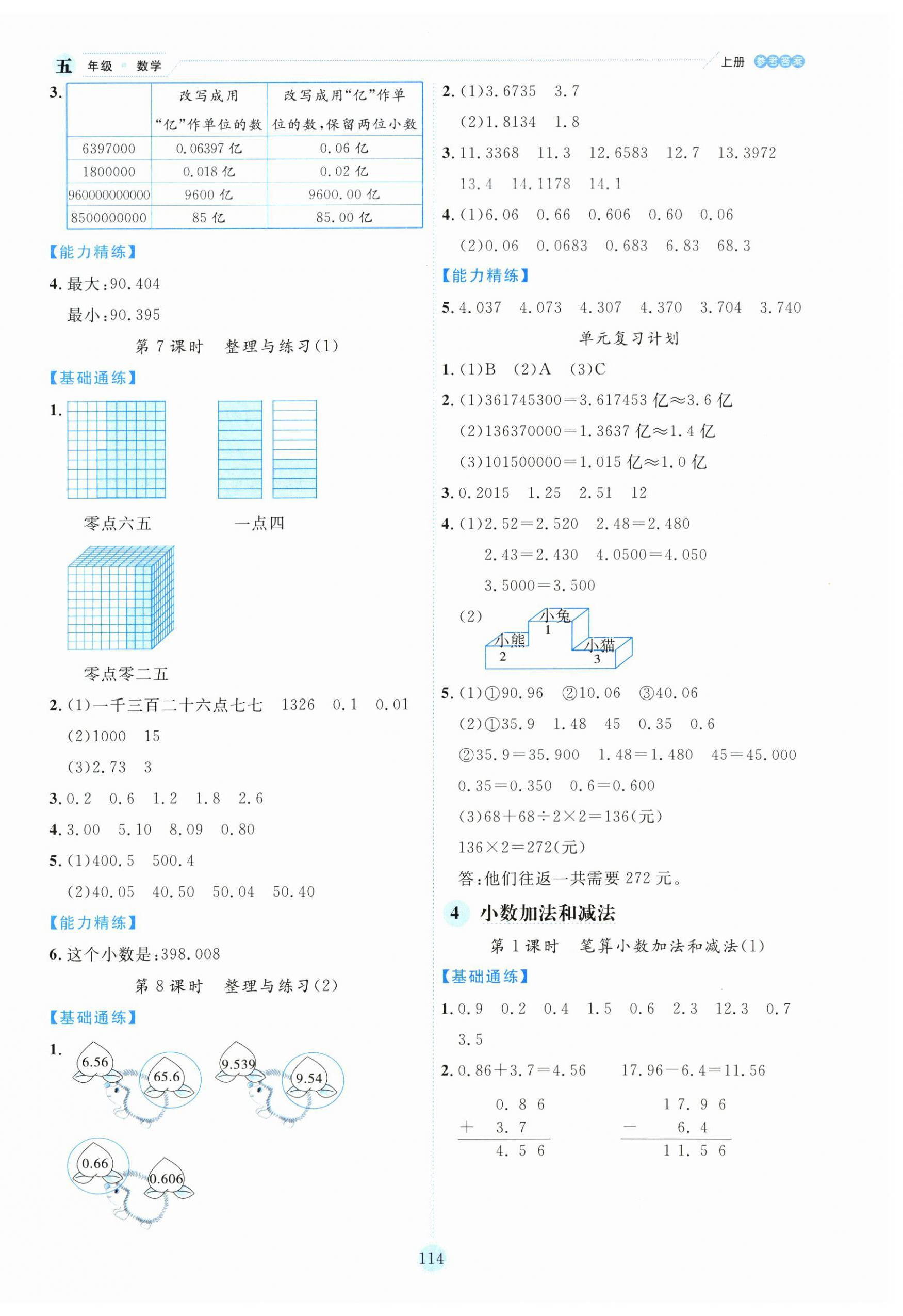 2025年百分学生作业本题练王五年级数学上册苏教版 参考答案第6页