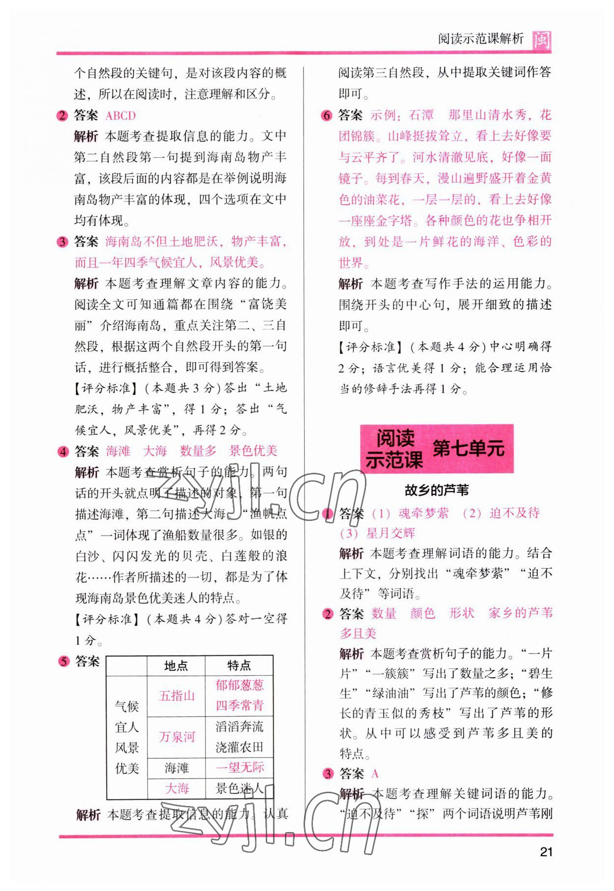 2023年木頭馬閱讀力測(cè)評(píng)三年級(jí)語(yǔ)文部編版A版福建專版 第5頁(yè)