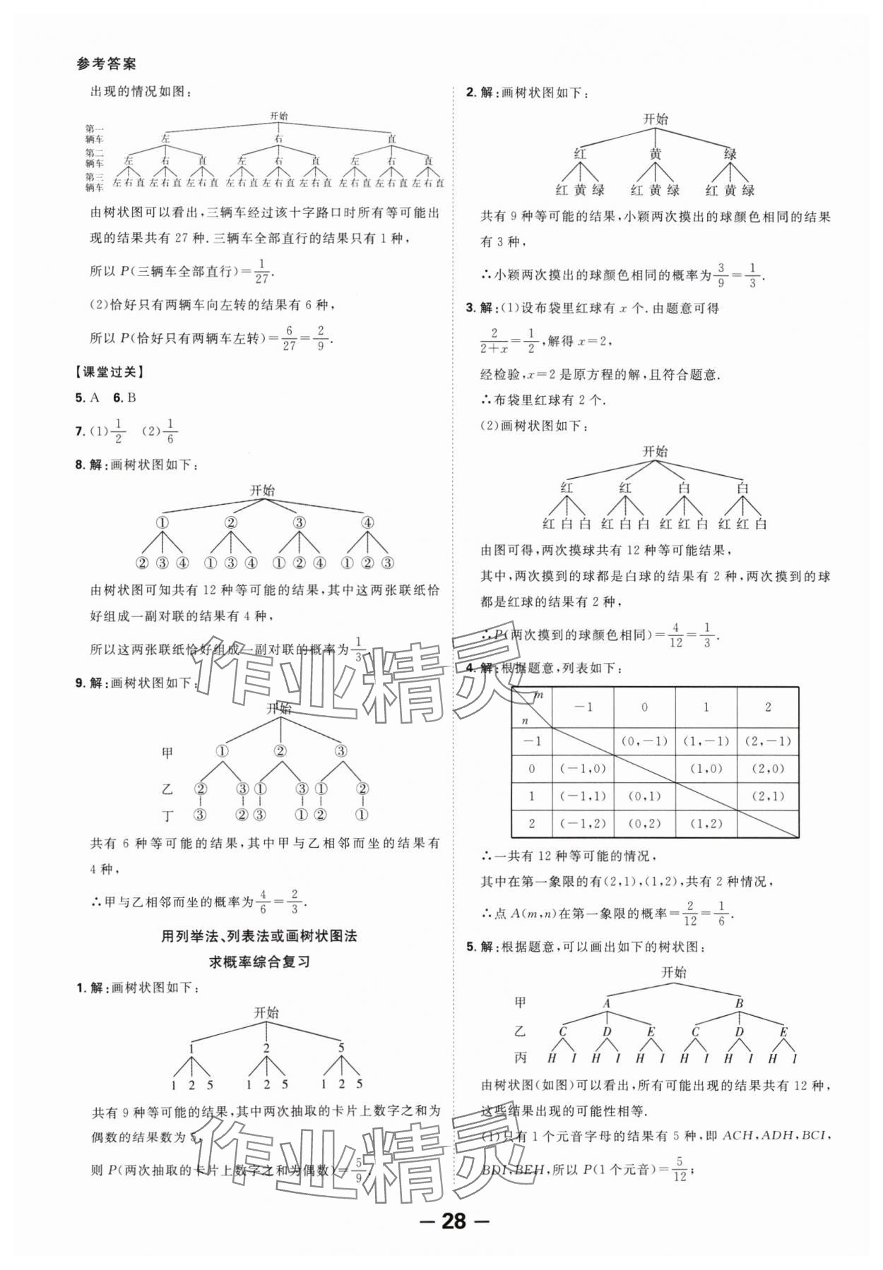 2024年全程突破九年级数学全一册人教版 第28页