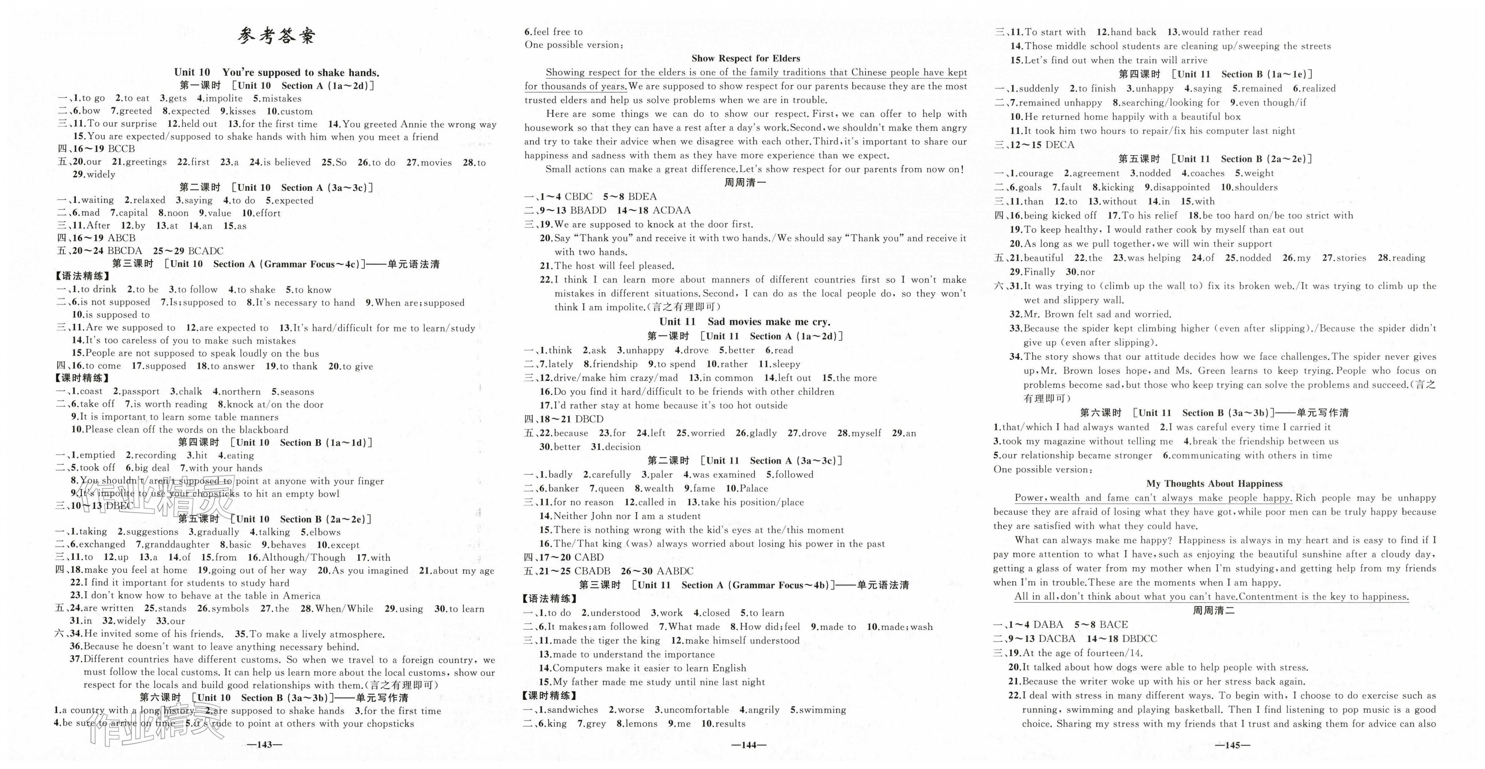 2026年四清导航九年级英语下册人教版辽宁专版&nbsp;第1页